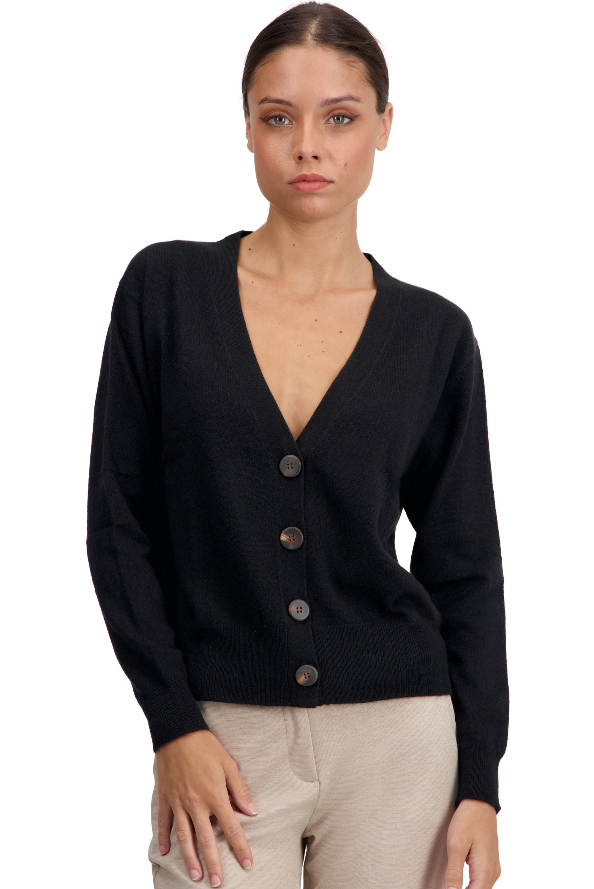 Talitha in kasjmier dames - zwart - Mahogany