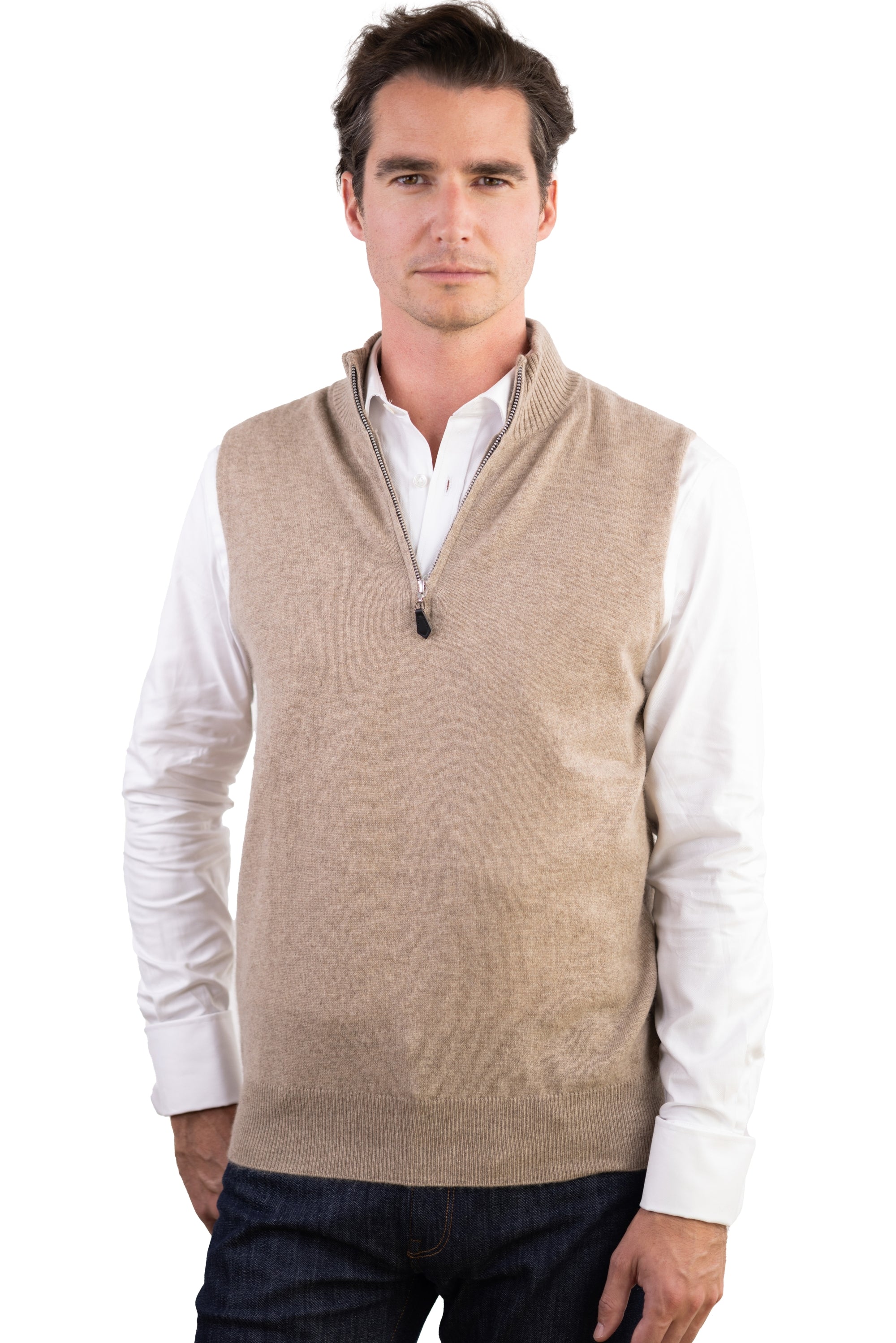 Texas in kasjmier heren - natural brown - Mahogany
