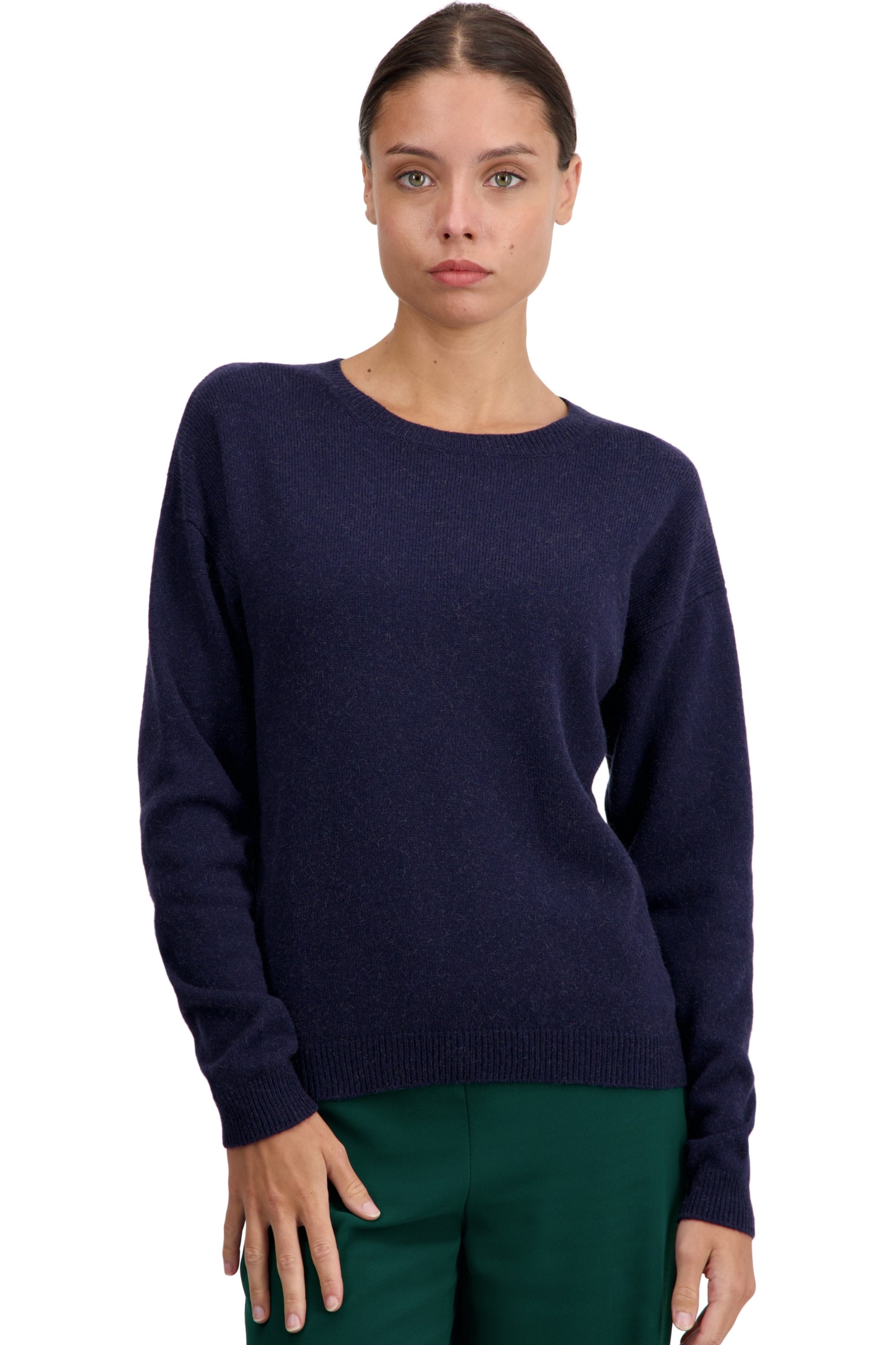 Thelma in kameel damesmodel - marineblauw - Mahogany