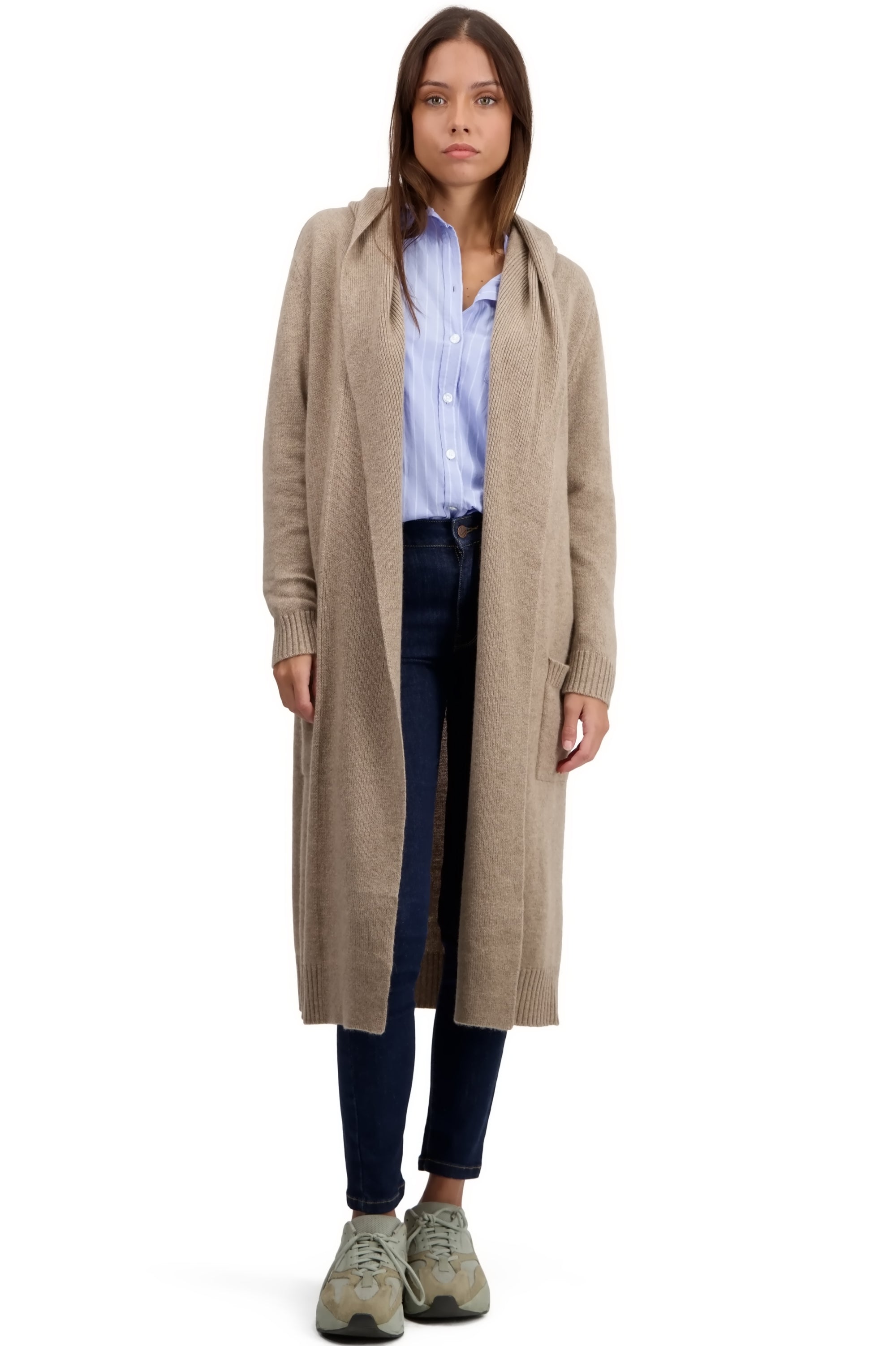 Thonon in kasjmier voor dames - natural brown - Mahogany