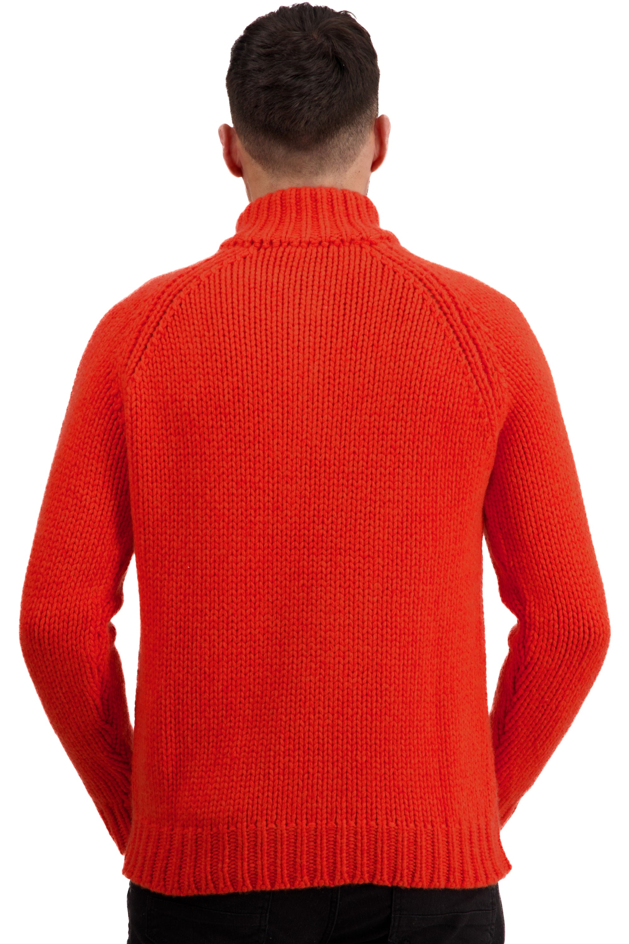 Tripoli en cachemire homme - Vue 2 - bloody orange / paprika - Mahogany