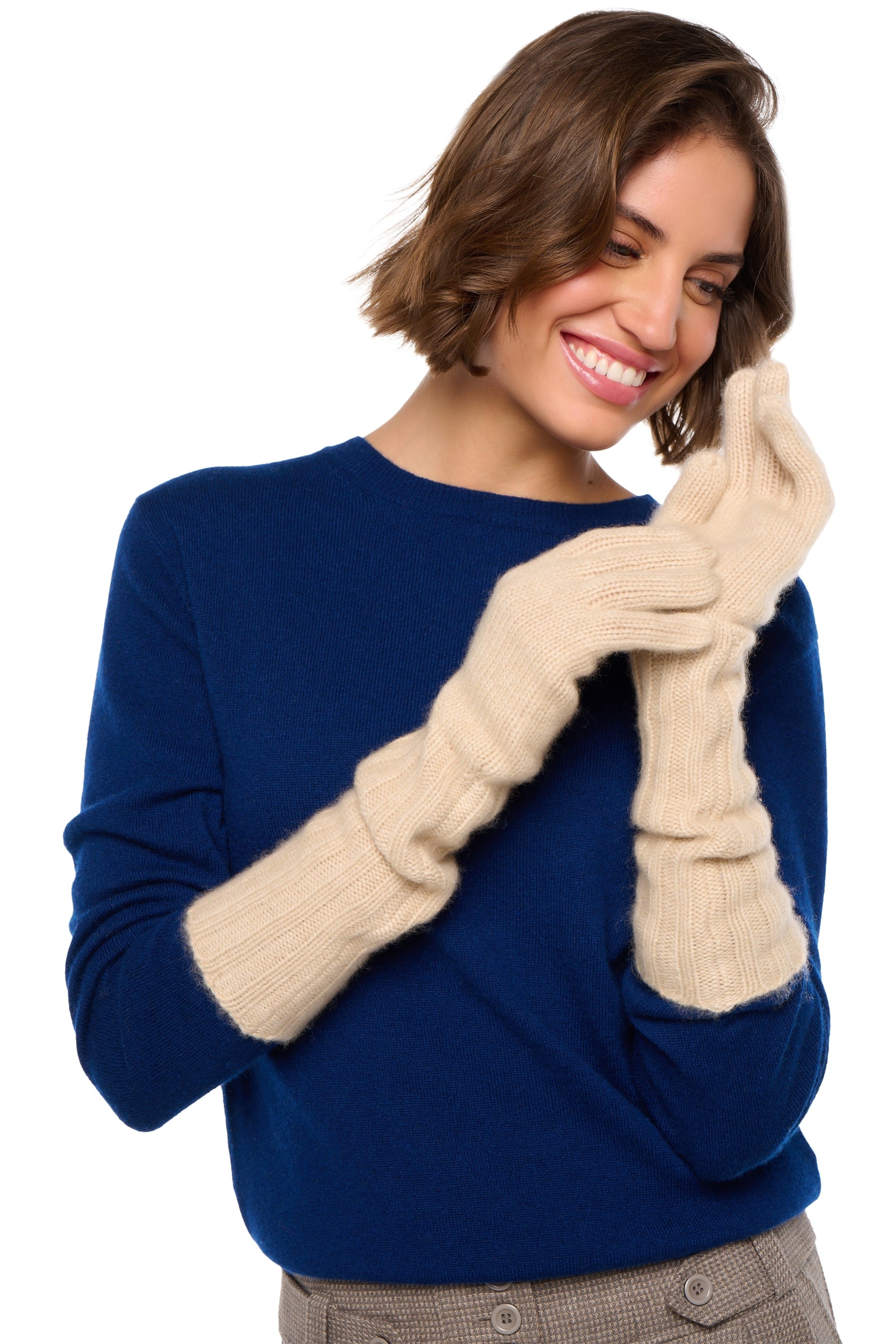 Tadam in kasjmier voor dames - natural beige - Mahogany