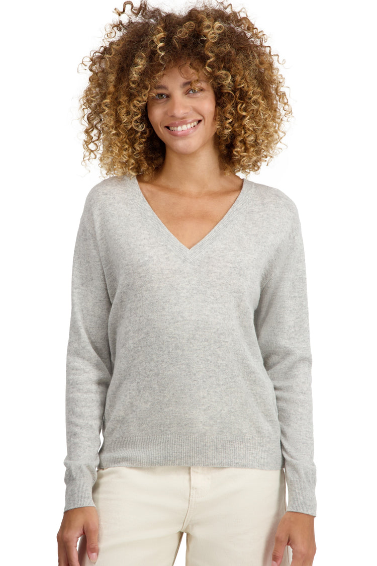 Tornade kasjmier dames - gemêleerd flanel - Mahogany