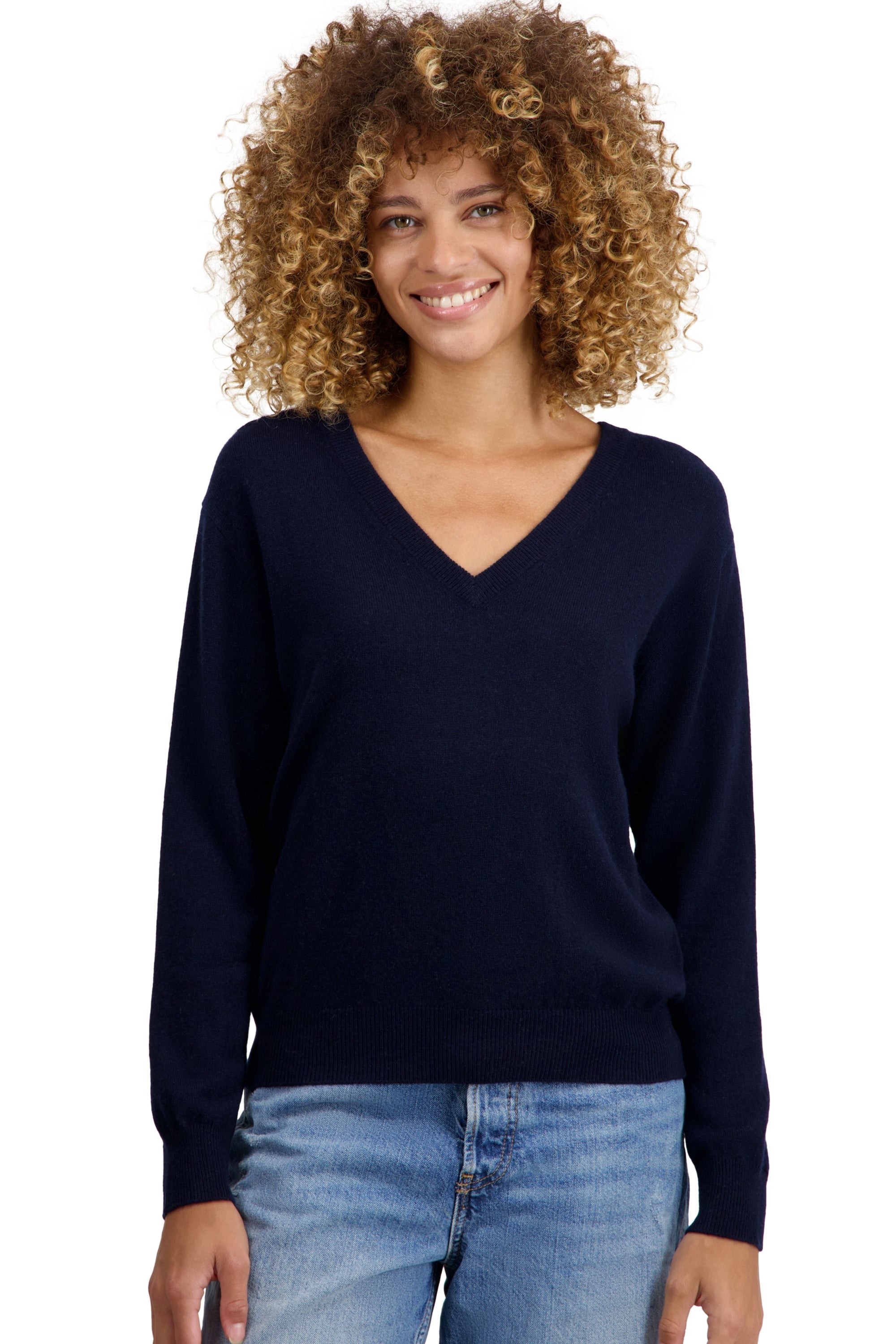 Tornade kasjmier dames - donker marineblauw - Mahogany