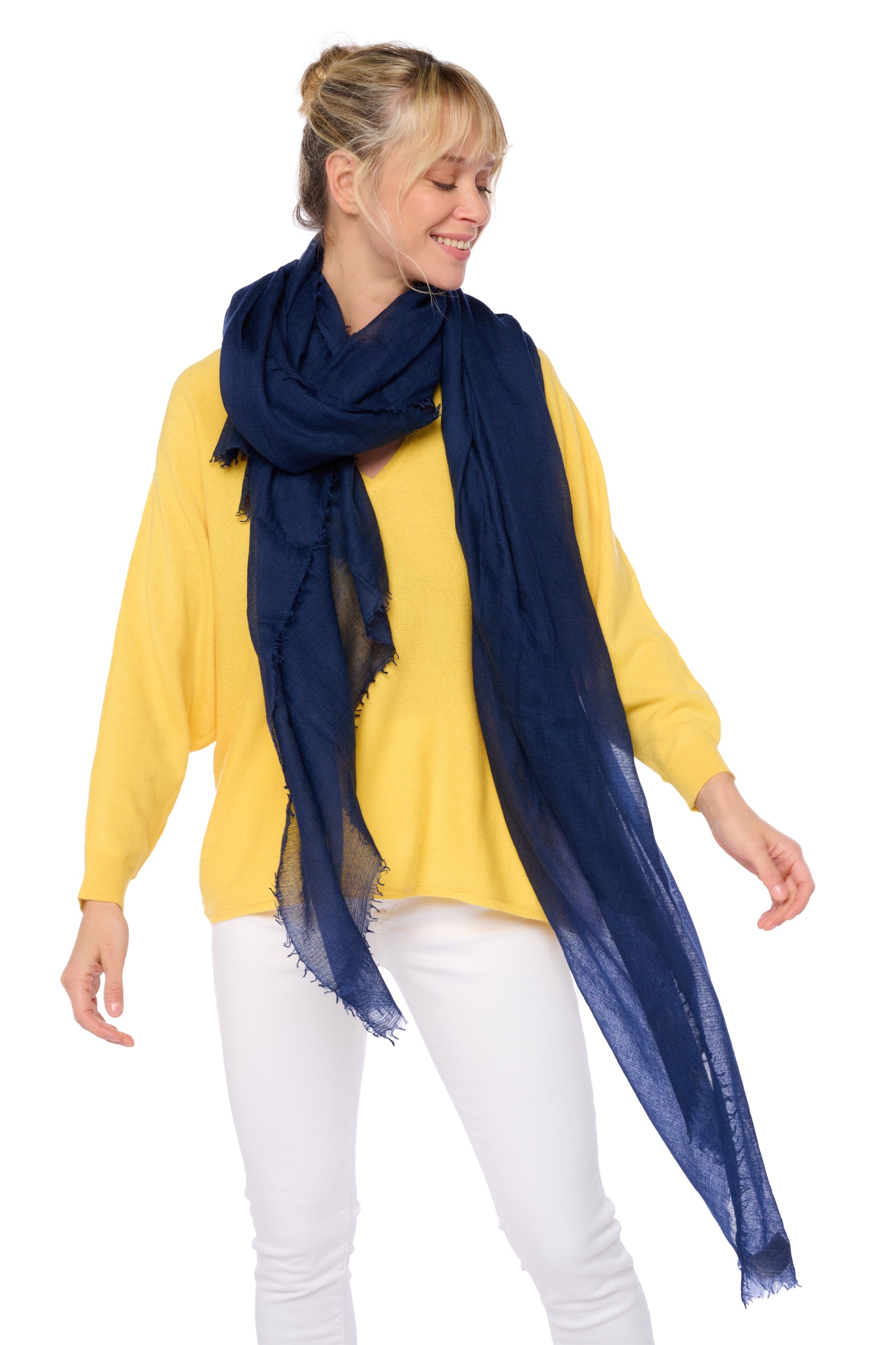 Tonka in kasjmier unisex - marineblauw - Mahogany