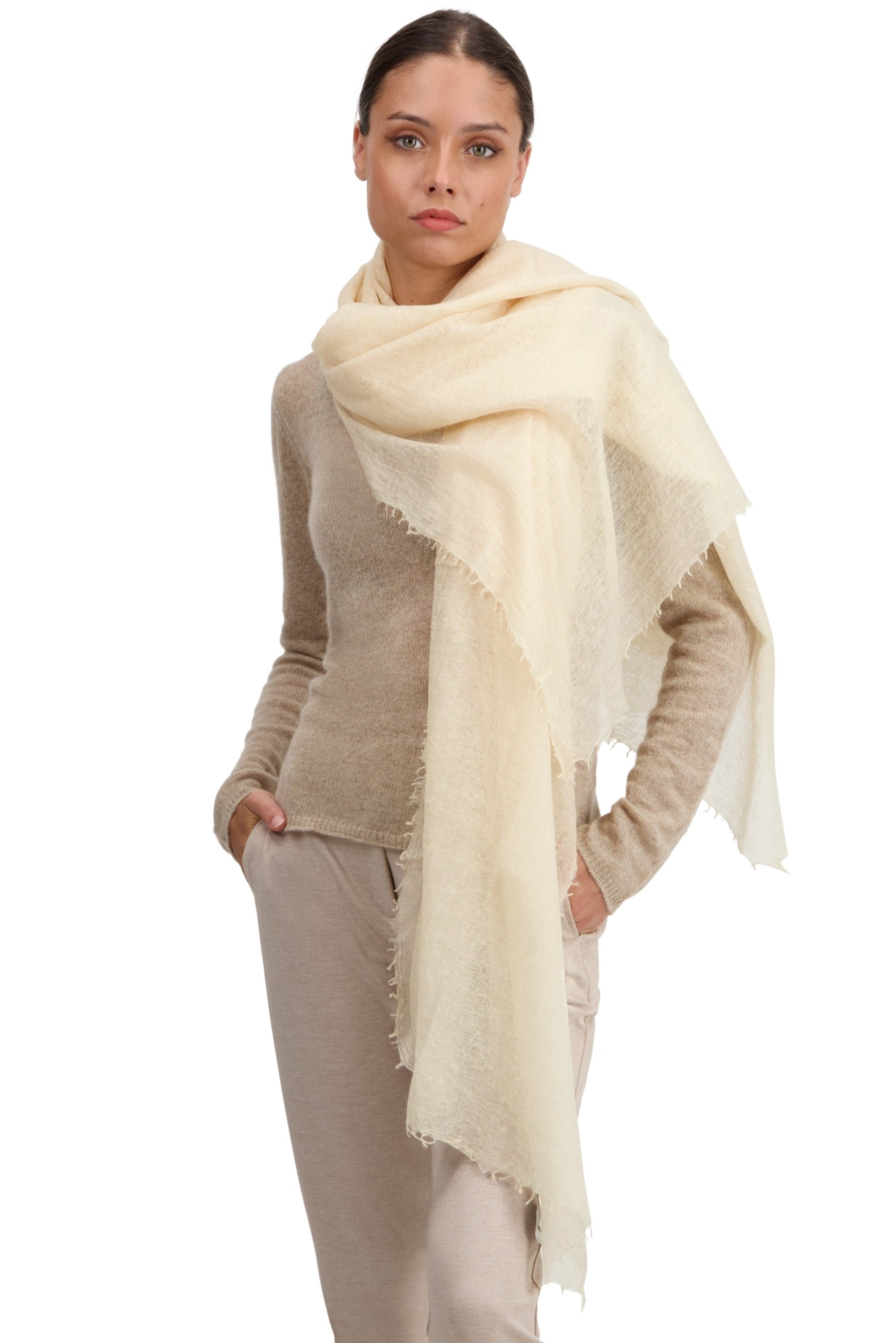Tonka in kasjmier unisex - gouden champagne - Mahogany