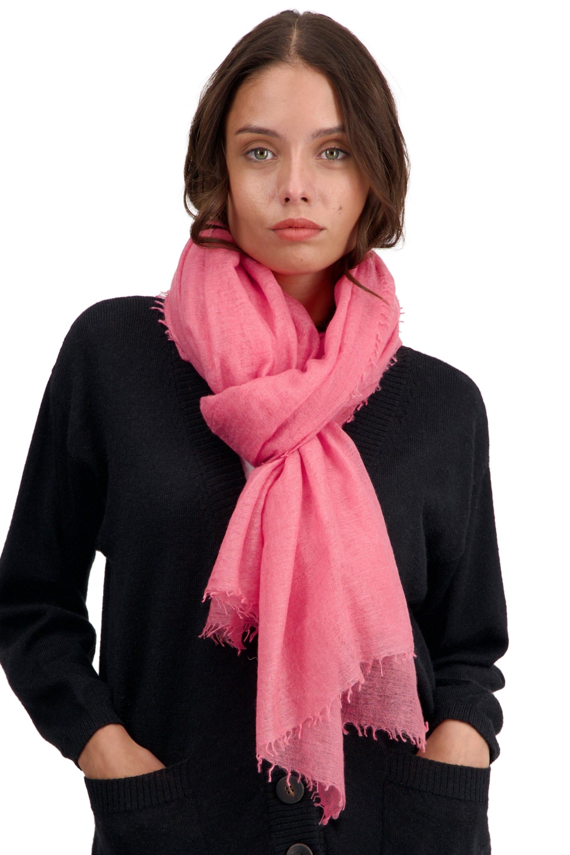Tonka in kasjmier unisex - Sorbet - Mahogany