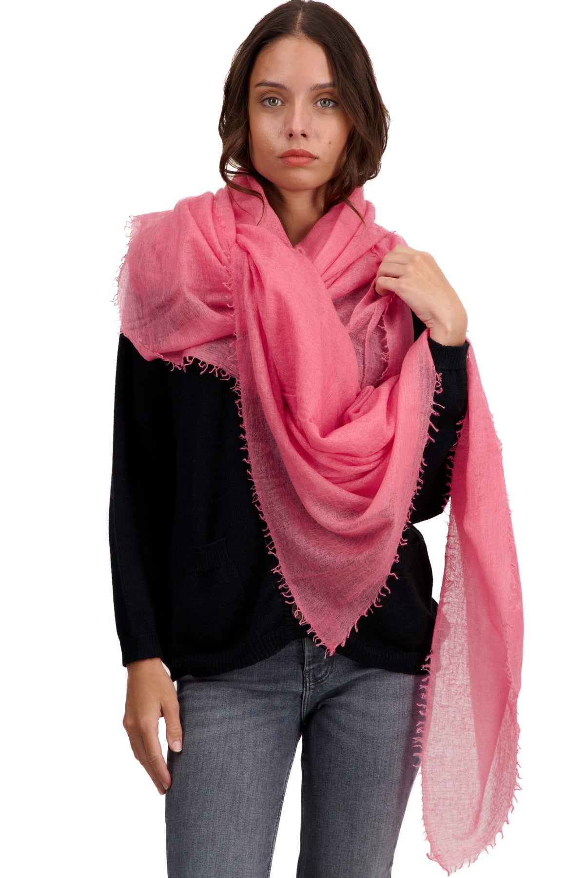 Tonka en cachemire mixte - Vue 1 - Sorbet - Mahogany
