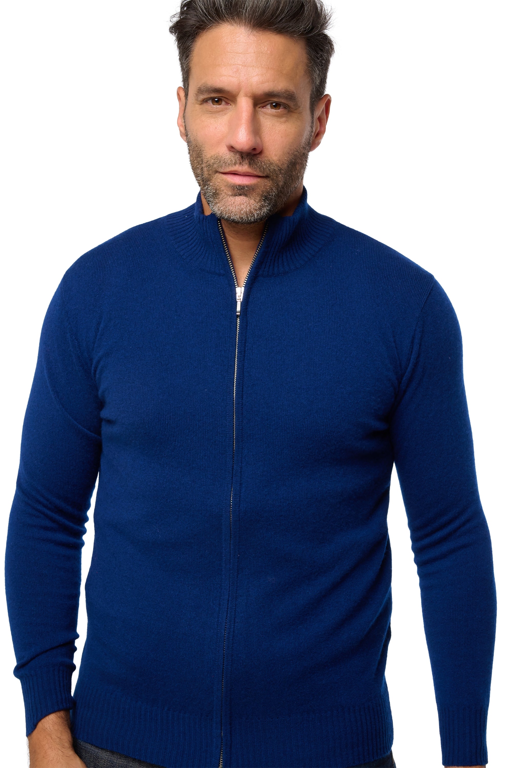 Thobias in kasjmier heren - midnight - Mahogany