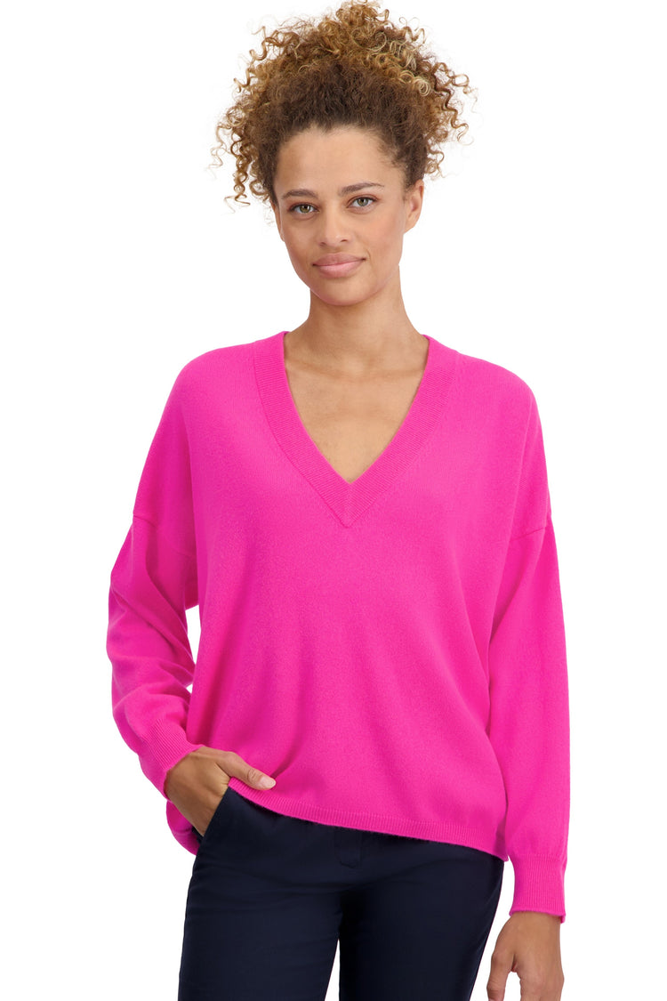 Theia in kasjmier voor dames - dayglo - Mahogany