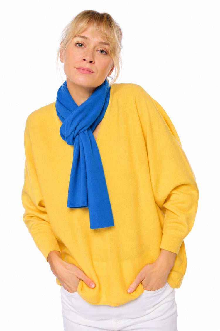 Kasjmieren en wollen sjaal, 70% wol / 30% kasjmier, unisex, normaal / 2 en 4 draden, normaal breisel, Mahogany