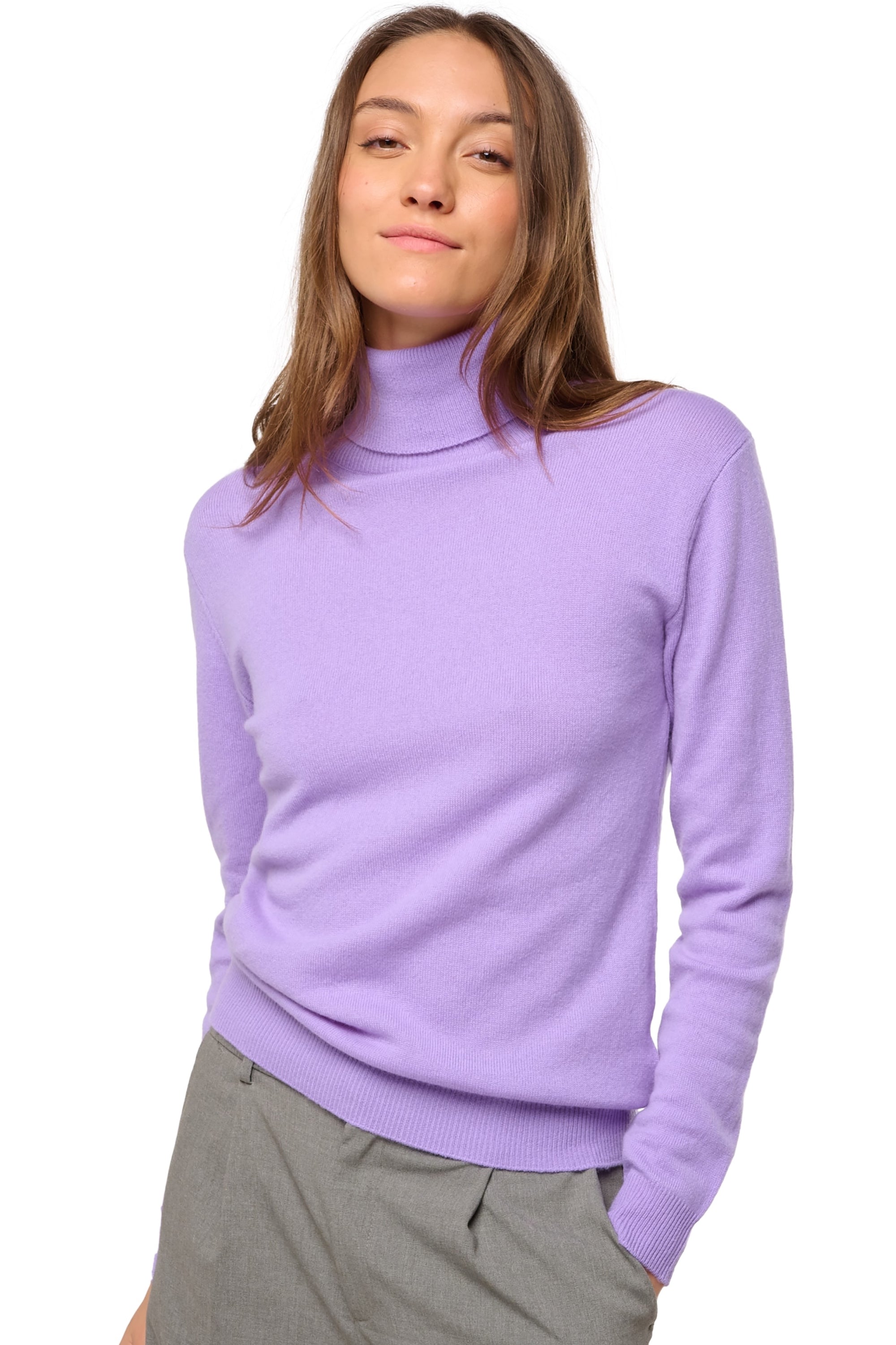 Tale in kasjmier dames - violine purple - Mahogany