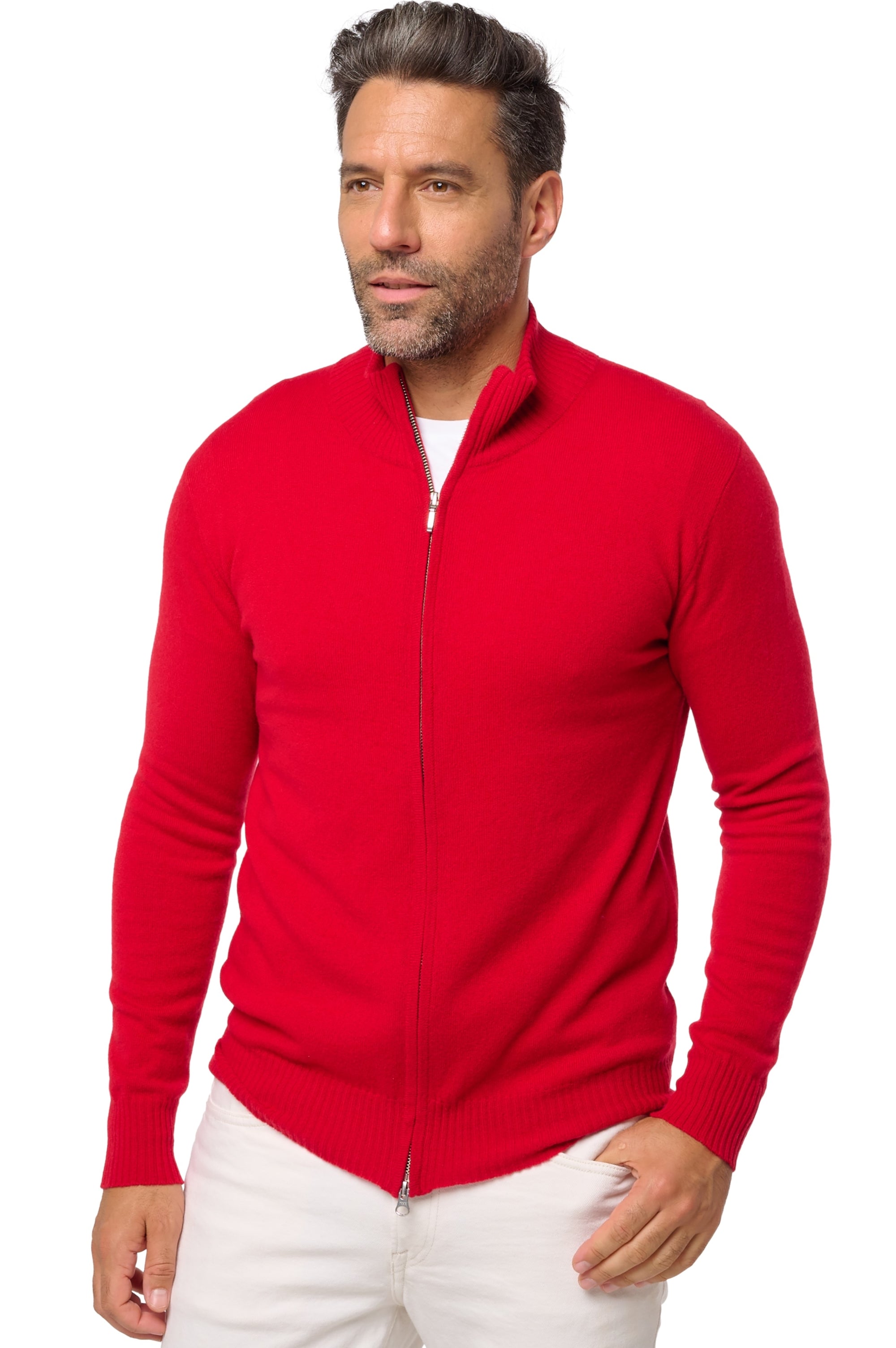 Thobias in kasjmier voor heren - crimson - Mahogany