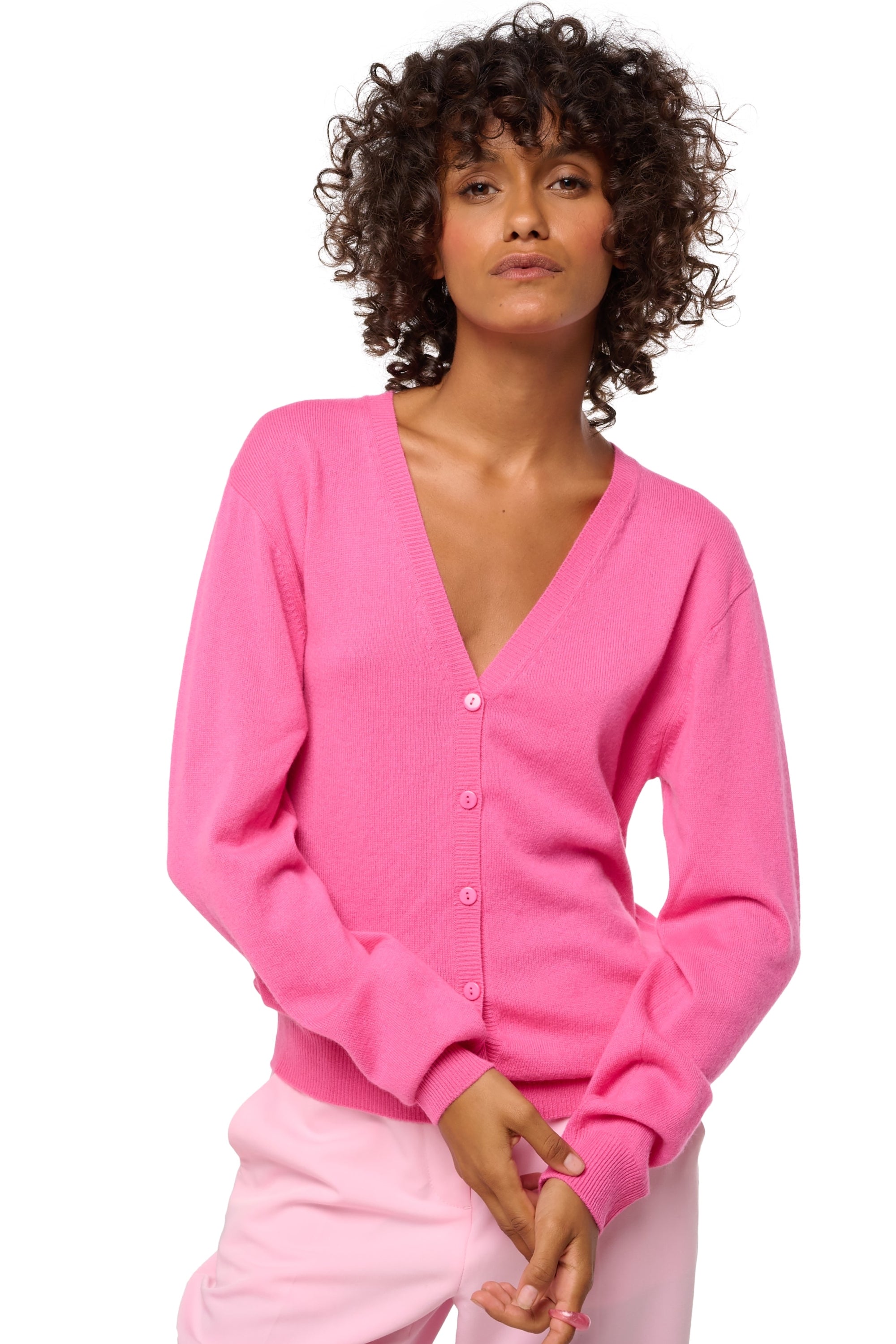 Taline kasjmier damestrui - flashy rose - Mahogany