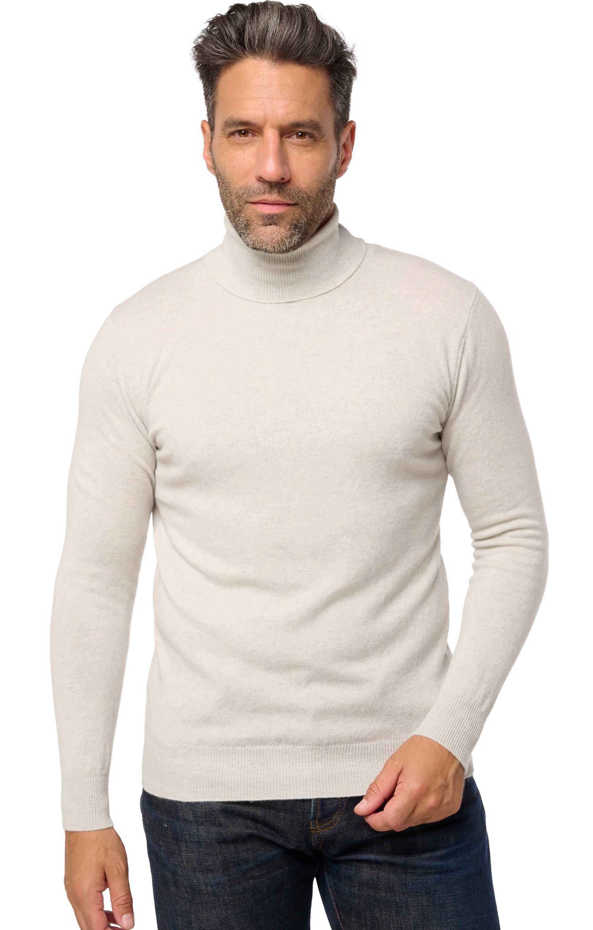 Tarry kasjmier trui heren - fluo white - Mahogany
