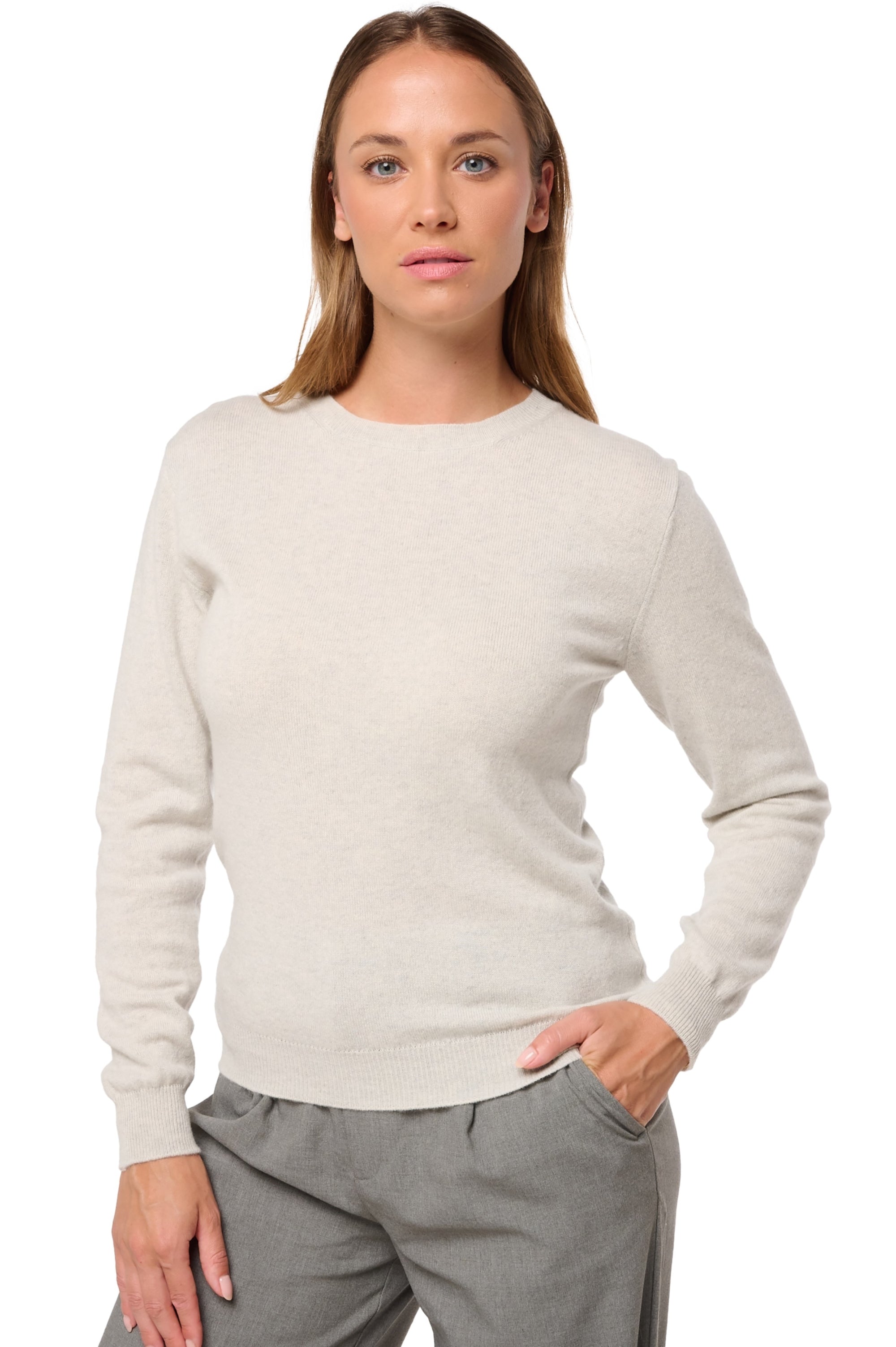 Thalia kasjmier damestrui - fluo white - Mahogany