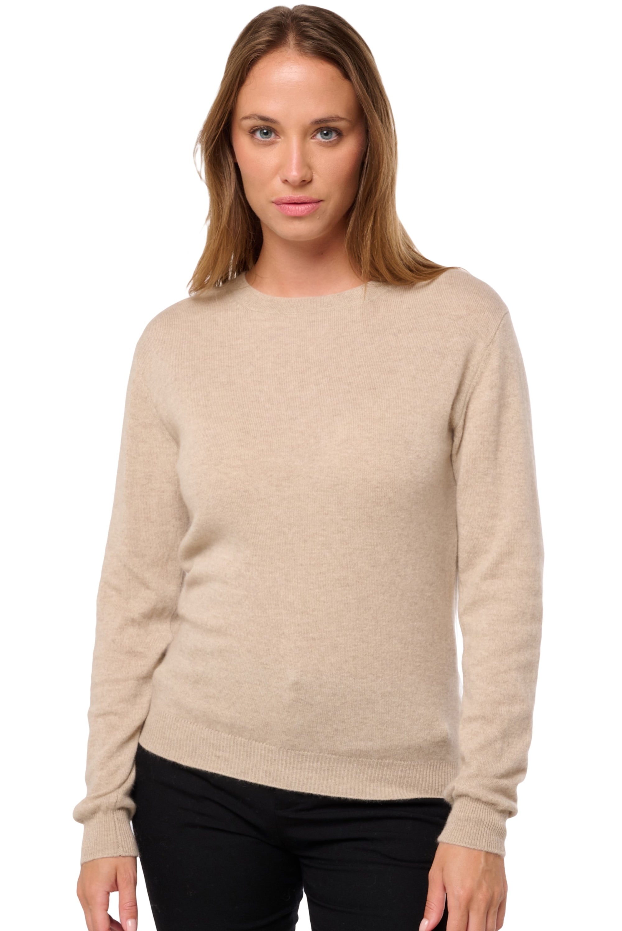 Thalia kasjmier dames - spelt - Mahogany