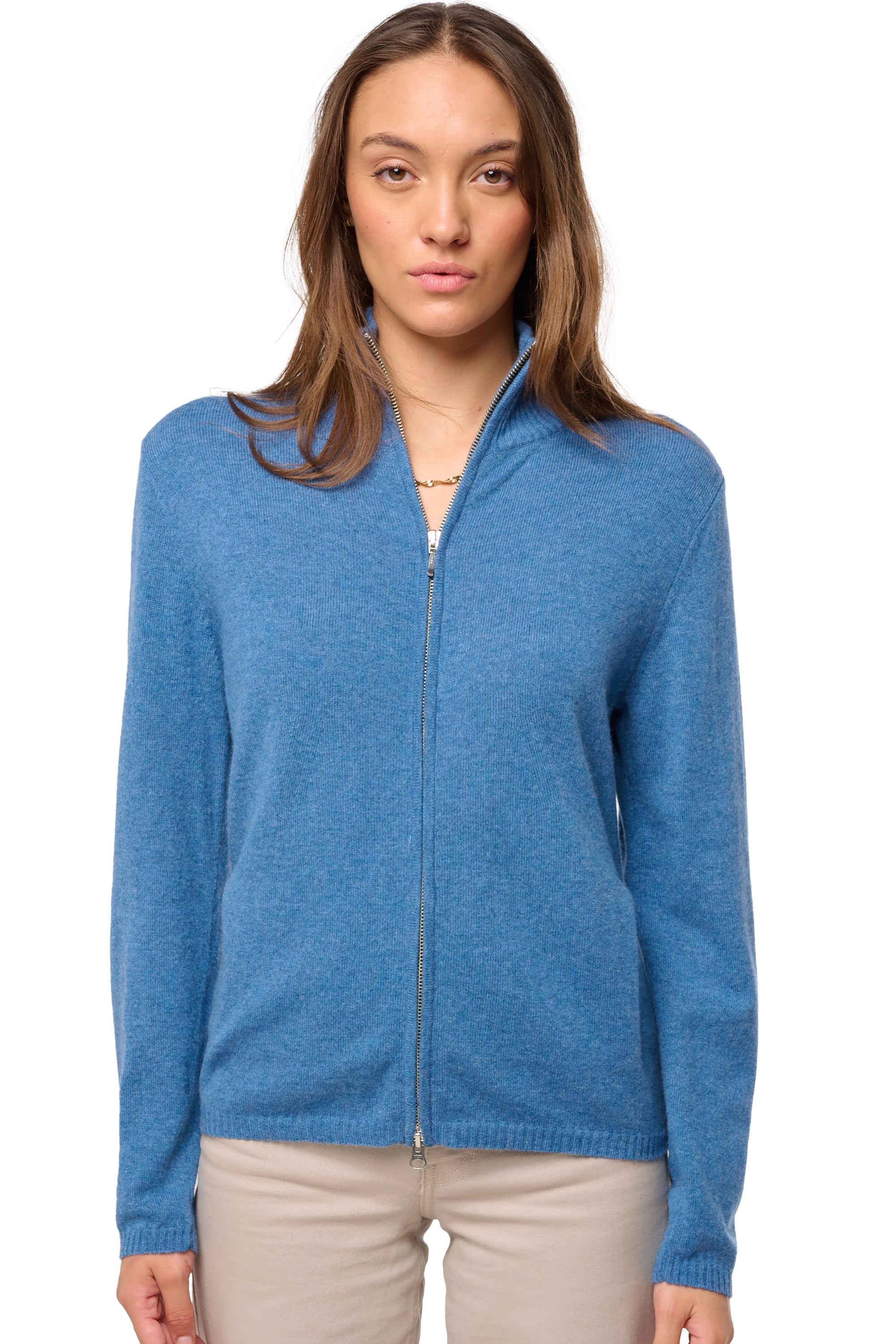 Thames kasjmier dames - baltic - Mahogany