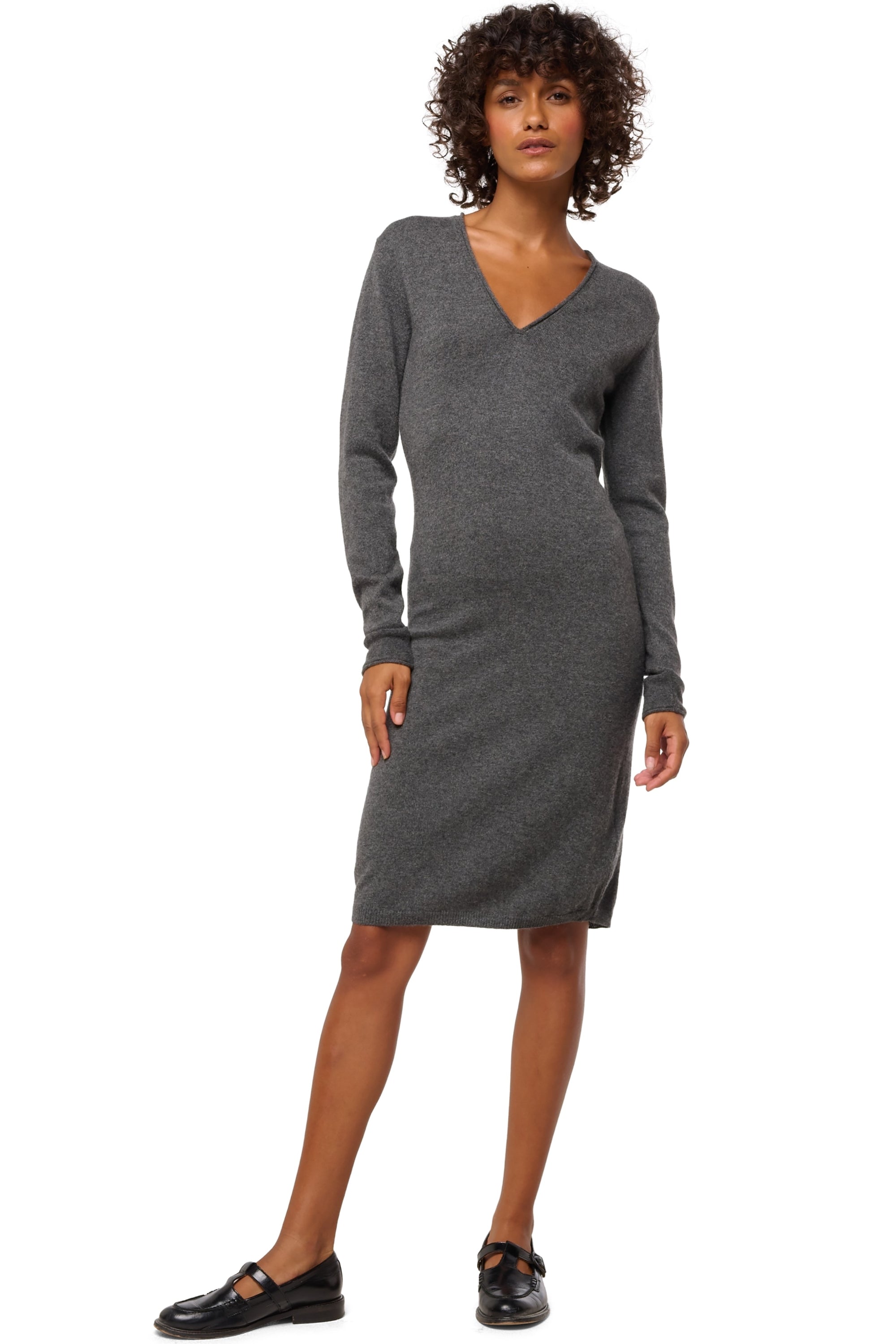 Trinidad in kasjmier dames - dark grey - Mahogany