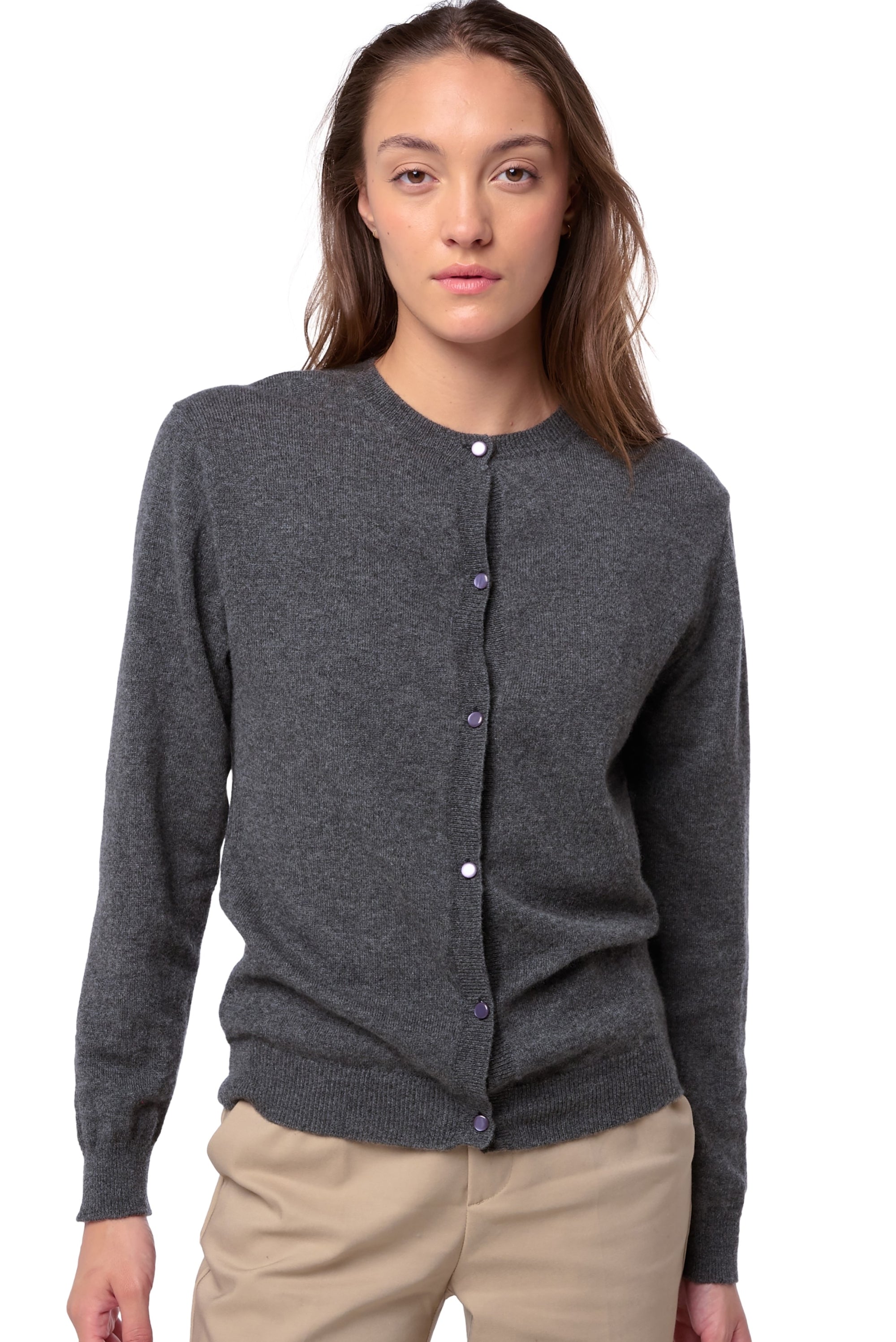Tyra in kasjmier dames - dark grey - Mahogany
