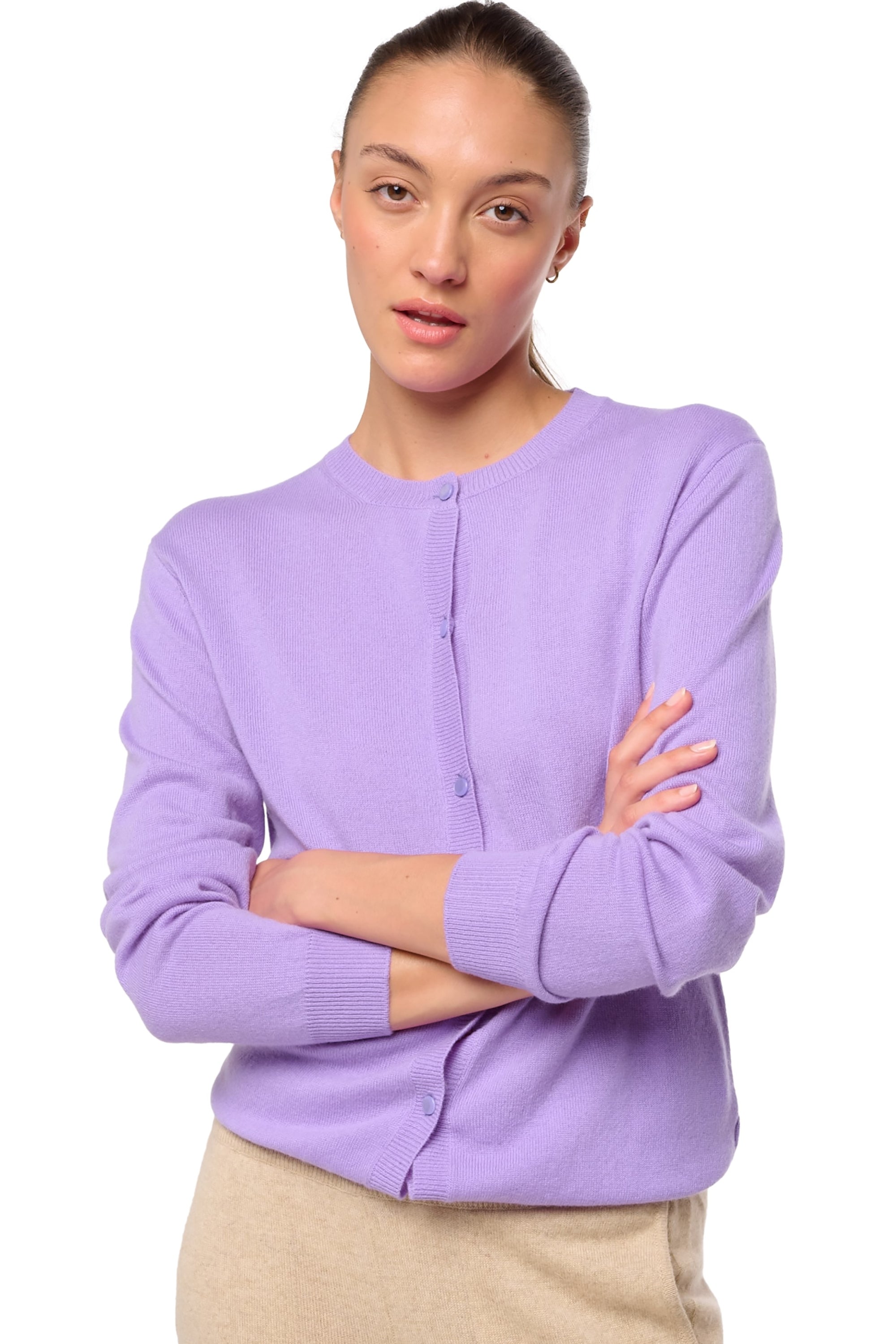 Tyra in kasjmier dames - violine purple - Mahogany