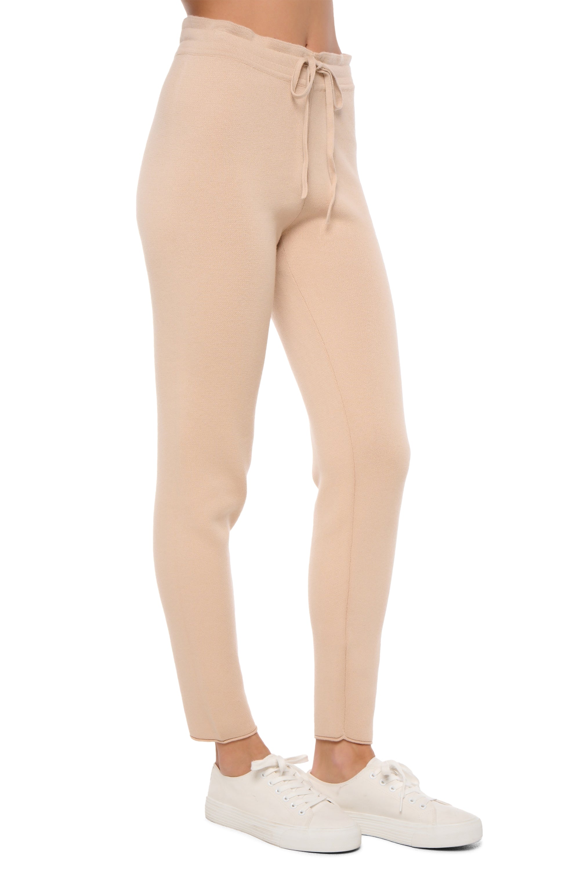 Shiloh in kasjmier en katoen dames - powder - Mahogany