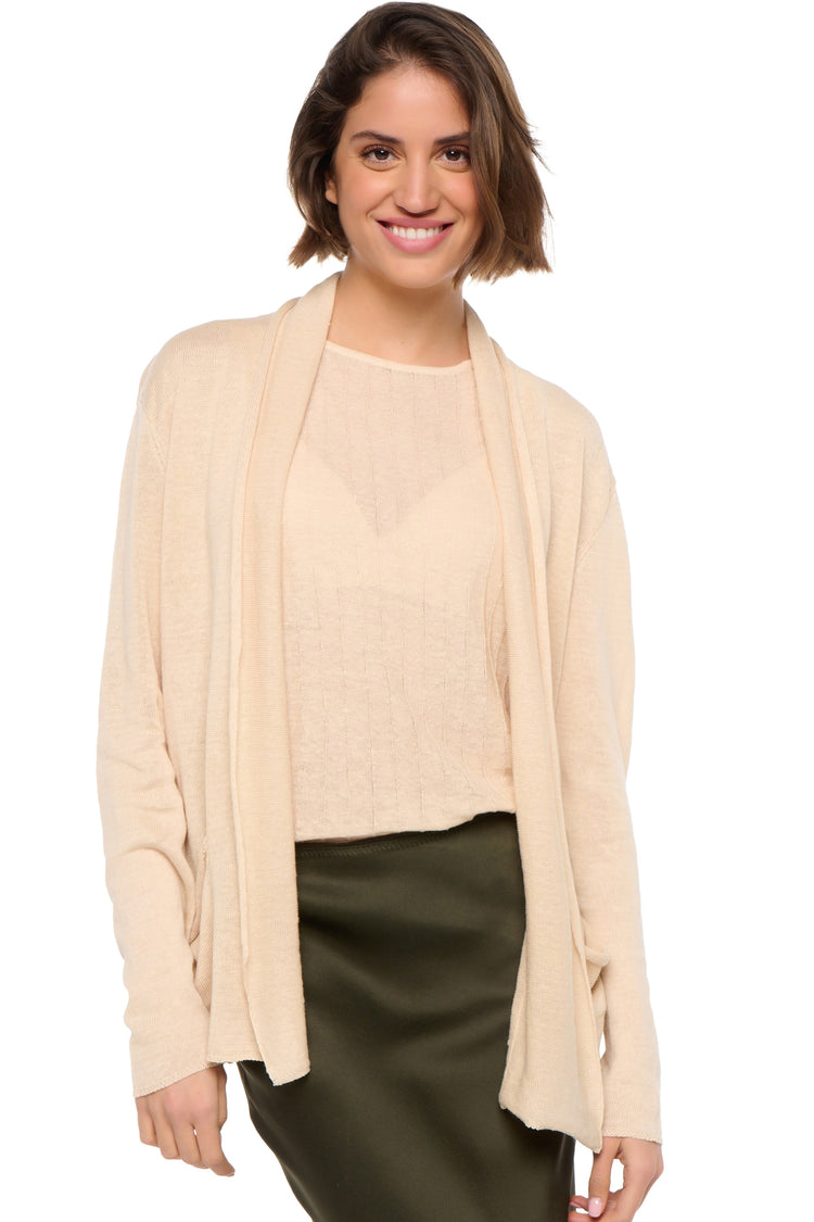 Sissi in linnen dames - wheat - Mahogany