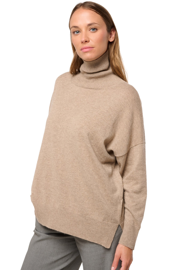 Dakota in kasjmier dames - natural brown - Mahogany