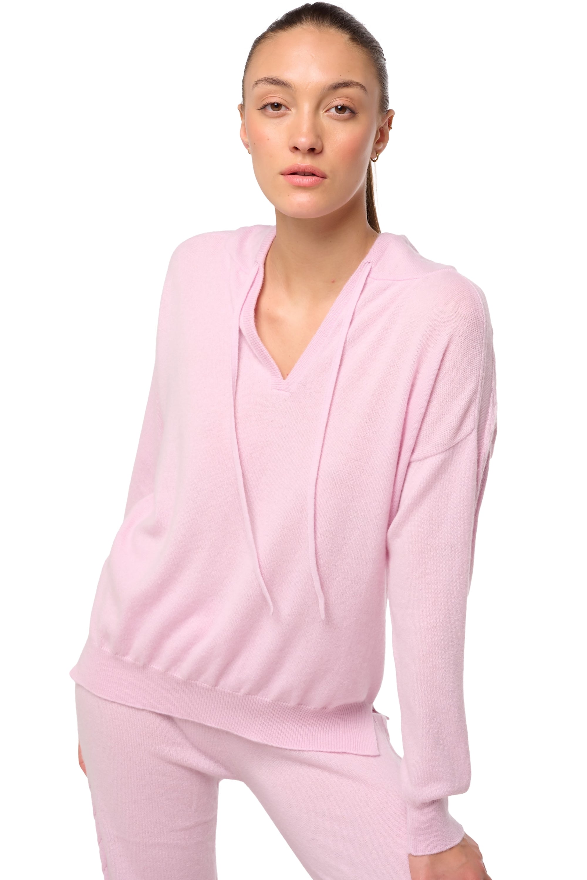 Delia in kasjmier dames - pale purple - Mahogany