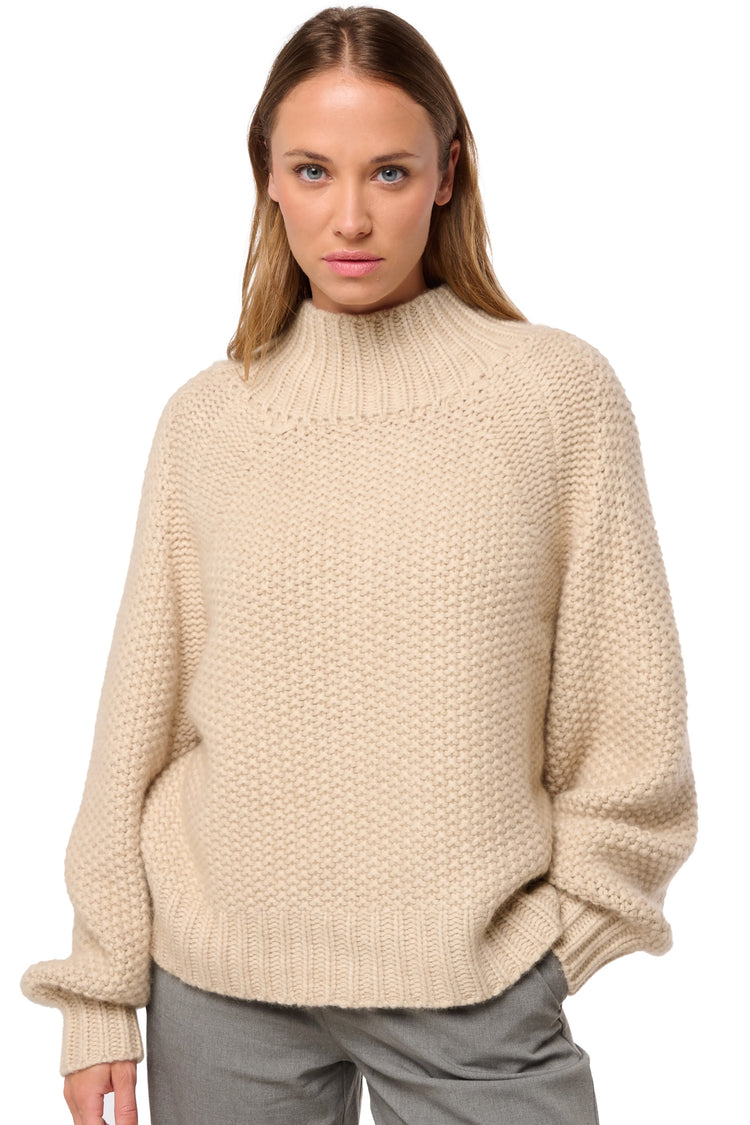 Deutz in kasjmier dames - natural winter dawn - Mahogany
