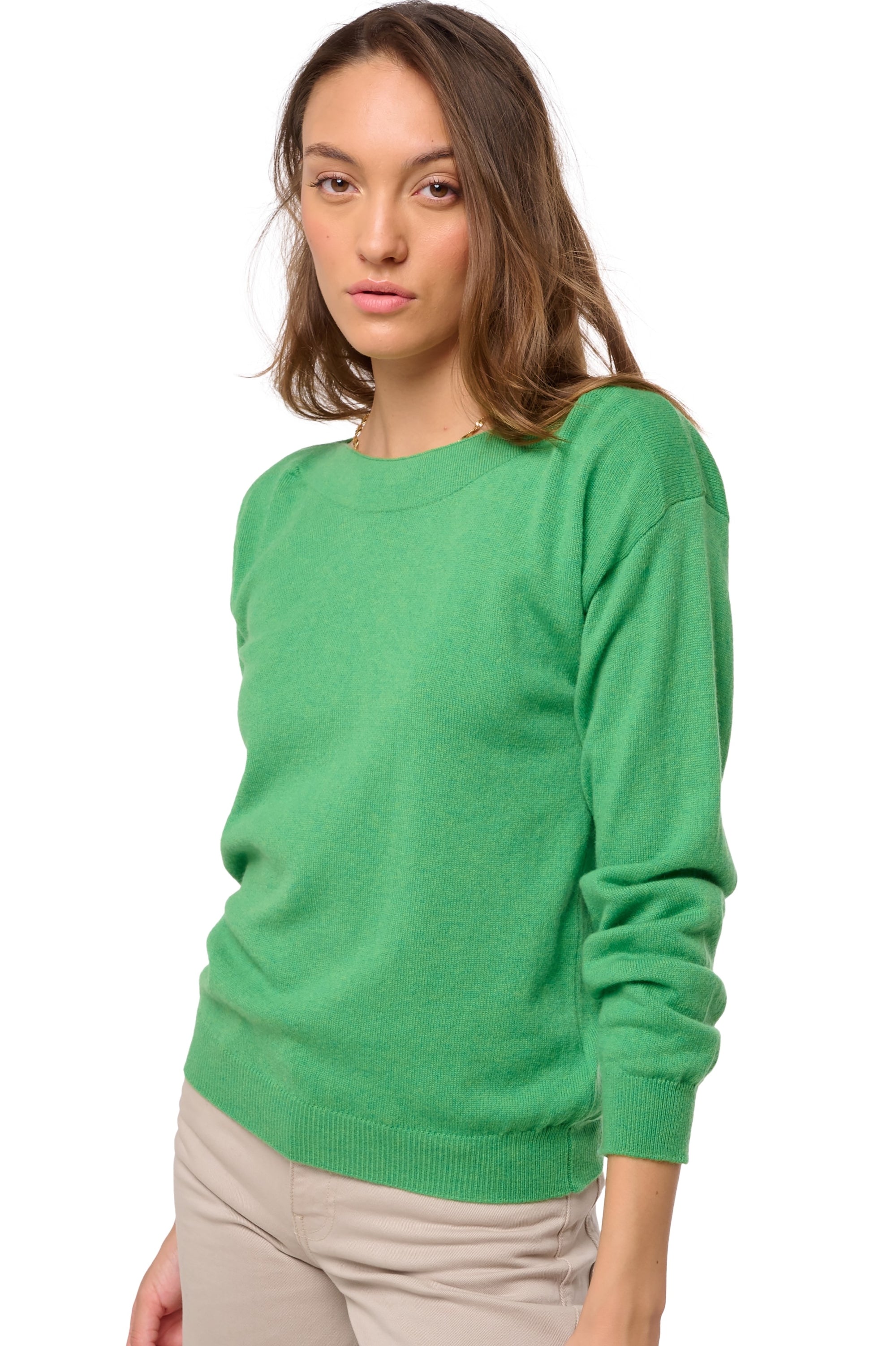 Durance en cachemire femme - Vue 1 - basil - Mahogany
