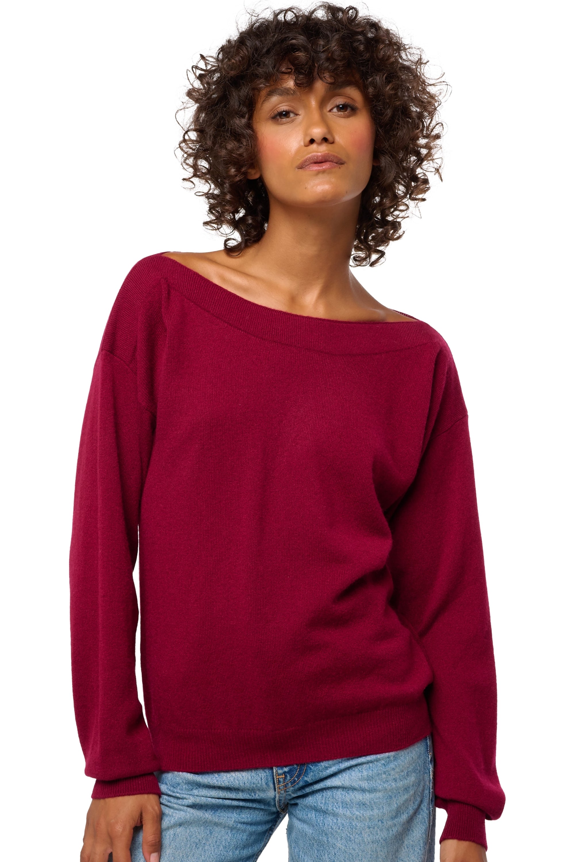 Durance in kasjmier dames - bordeaux - Mahogany