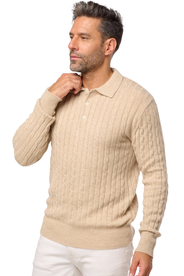 Doha in kasjmier heren - Weergave 1 - natural winter dawn - Mahogany