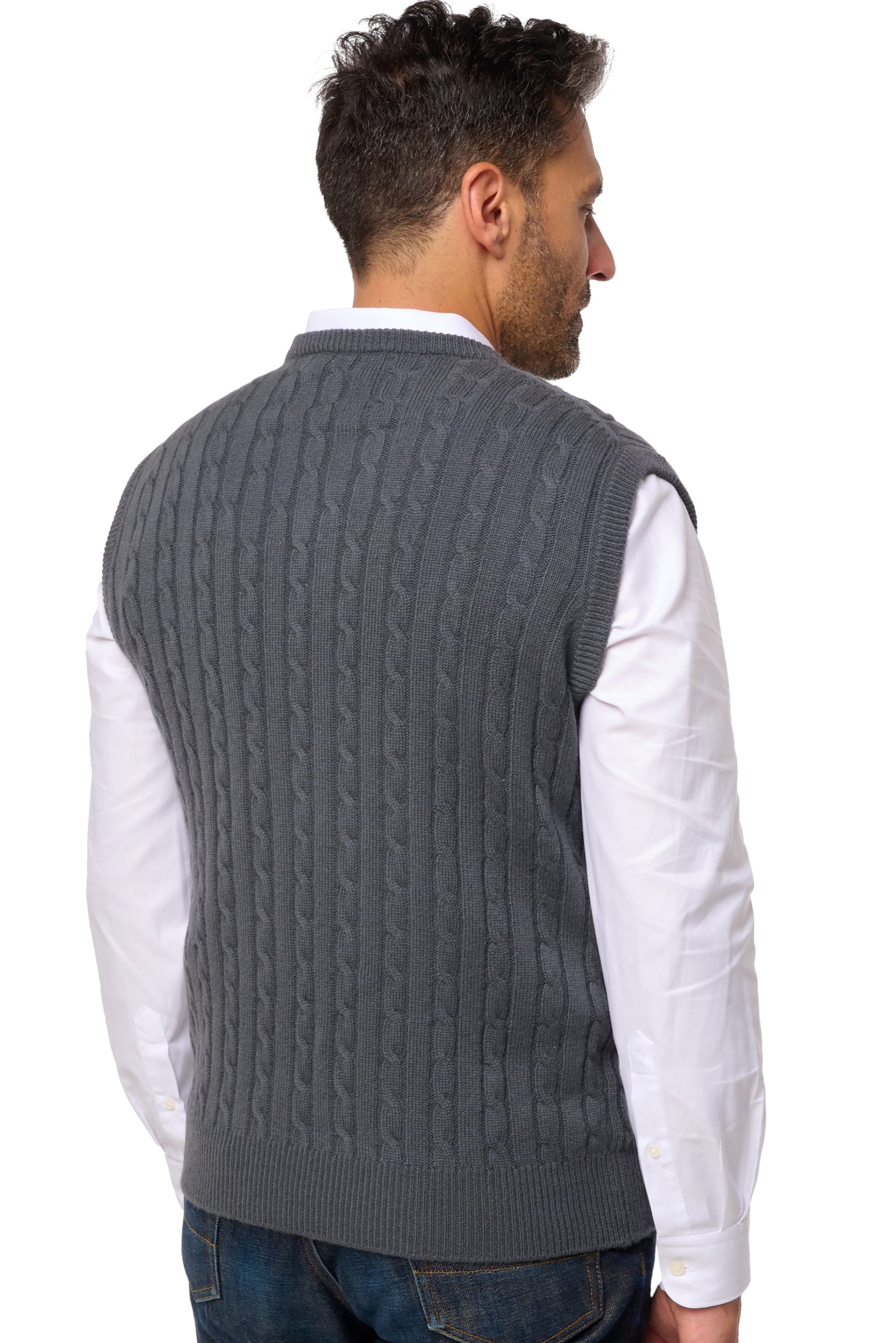 Dublin en cachemire homme - Vue 2 - anthracite - Mahogany