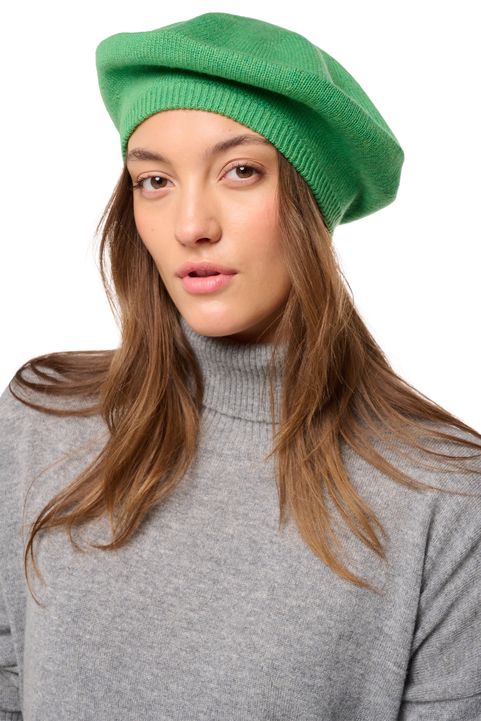 Baret in kasjmier, 100% kasjmier, unisex, normaal / 2 en 4 draden, normaal gebreid, Mahogany