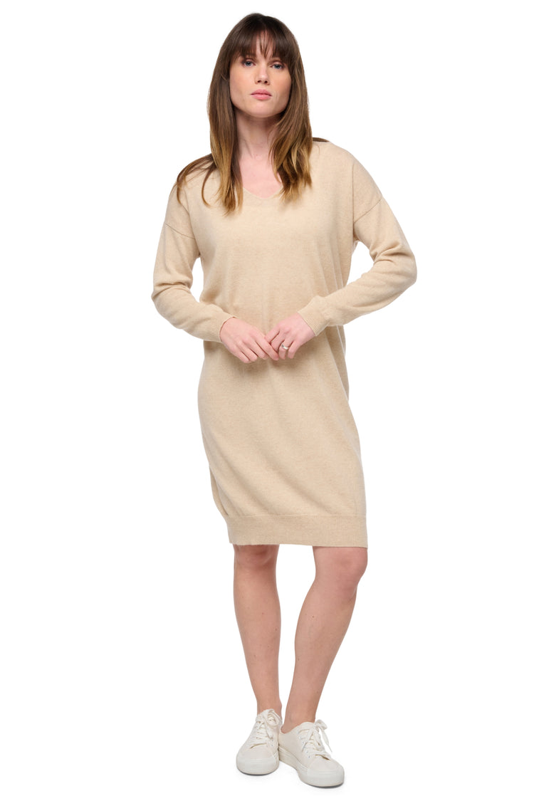 Syracuse in kasjmier dames - natural beige - Mahogany