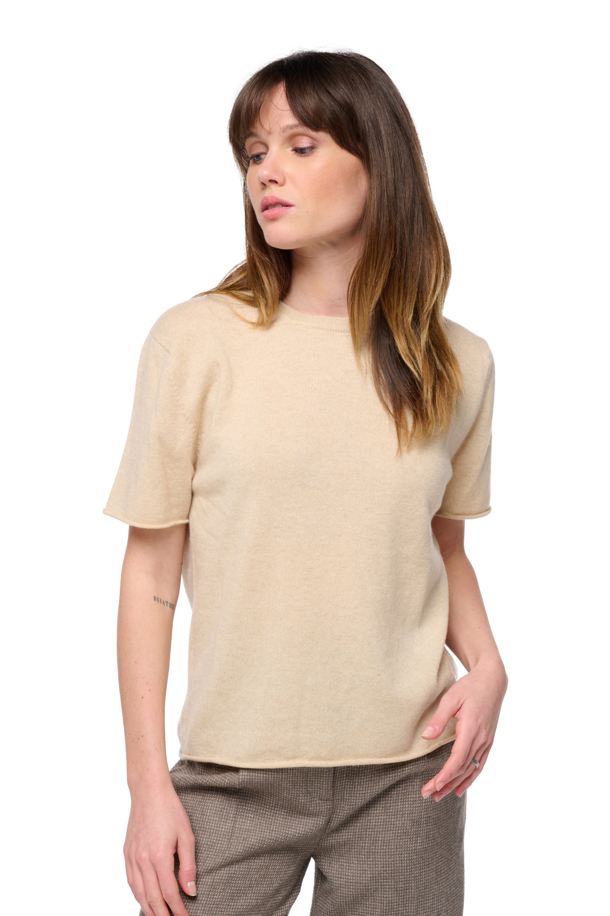 Seattle in kasjmier dames - natural beige - Mahogany