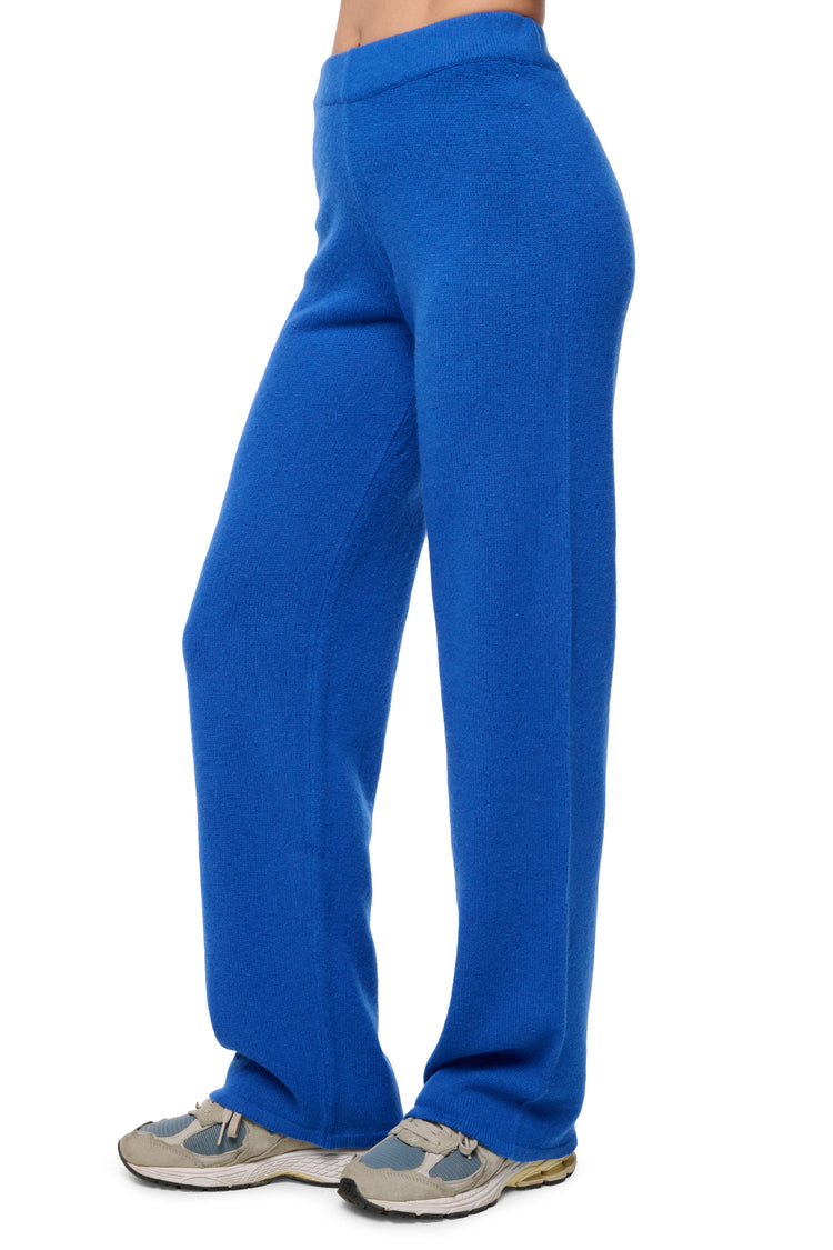 Broek in yak, 100% yak, dames, rechte snit, normaal / 2 en 4 draden, normale brei, Mahogany
