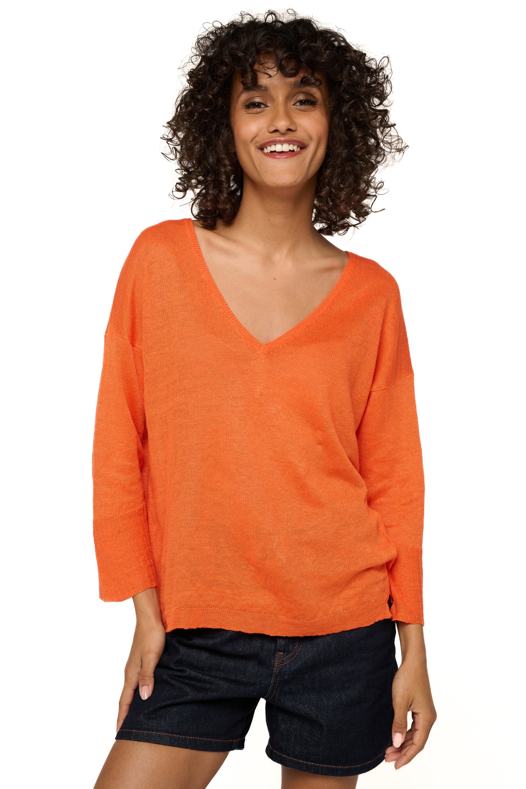 Rosanna in linnen dames - cosmos - Mahogany