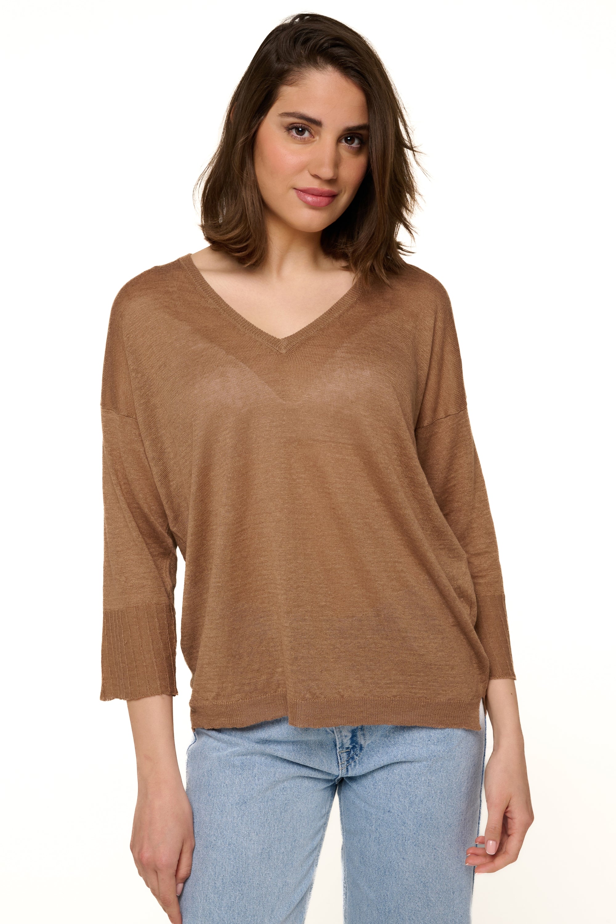 Rosanna in linnen dames - nutmeg - Mahogany