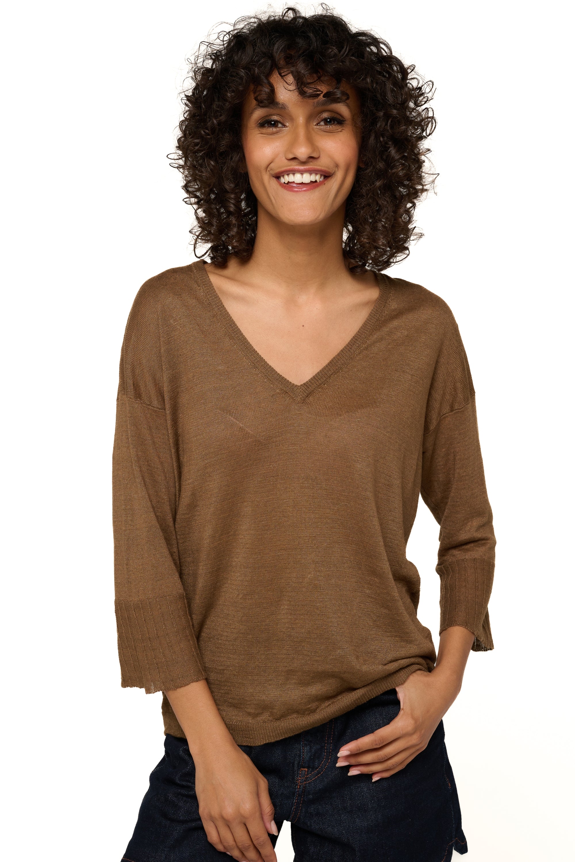 Rosanna in linnen dames - walnut - Mahogany