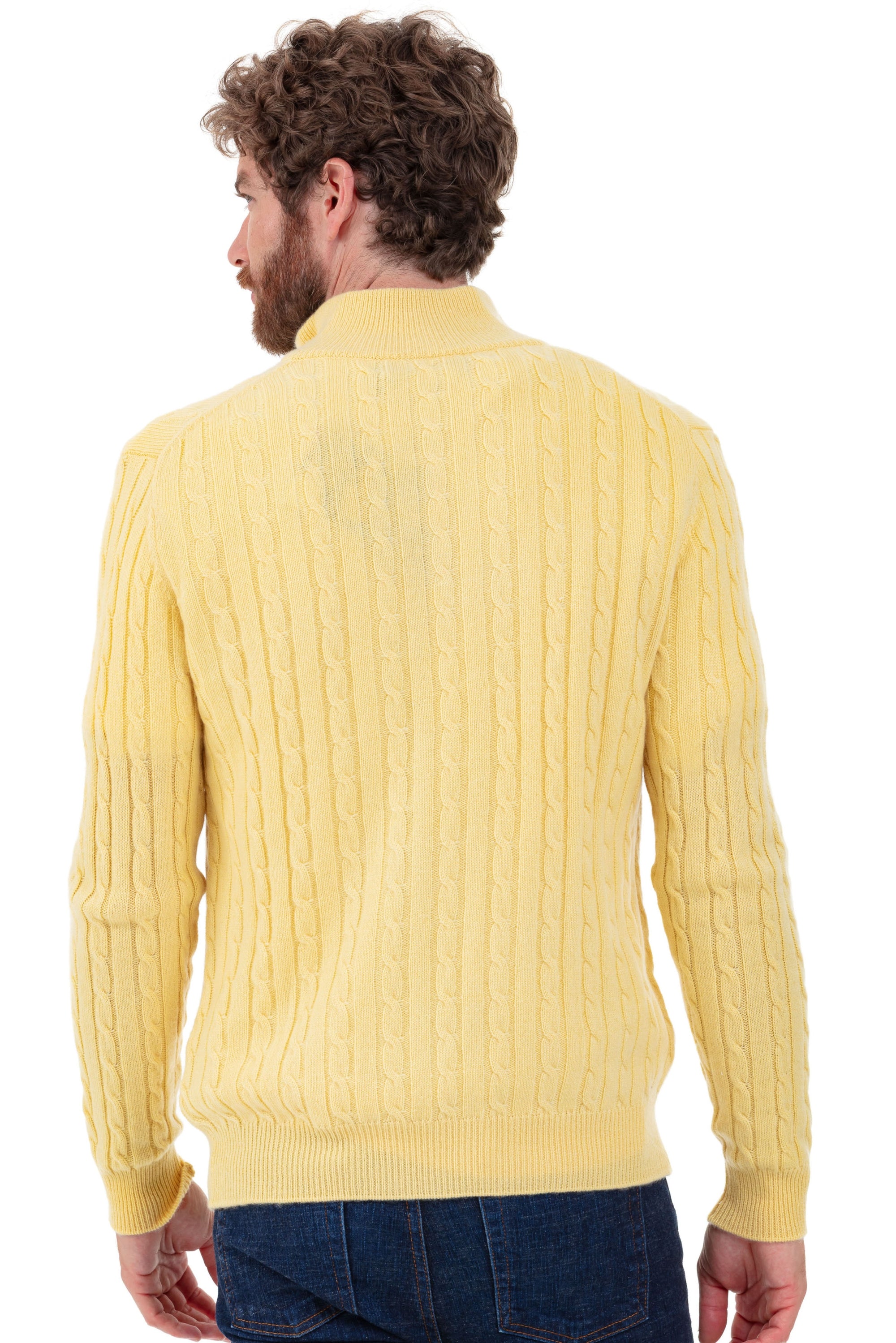 Taurus en cachemire homme - Vue 1 - pina colada - Mahogany