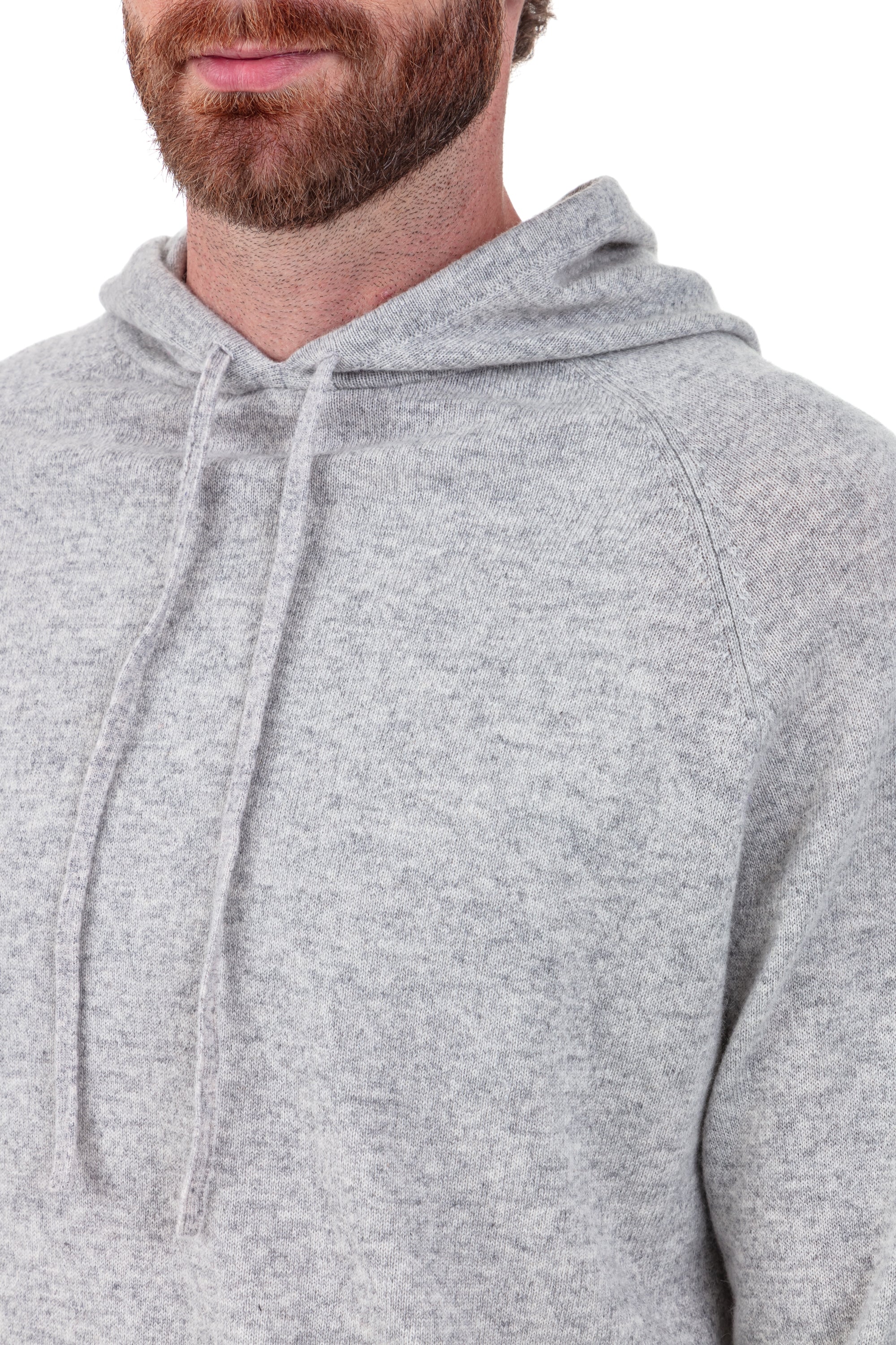 Palessio en cachemire homme - Vue 3 - flanelle chiné - Mahogany