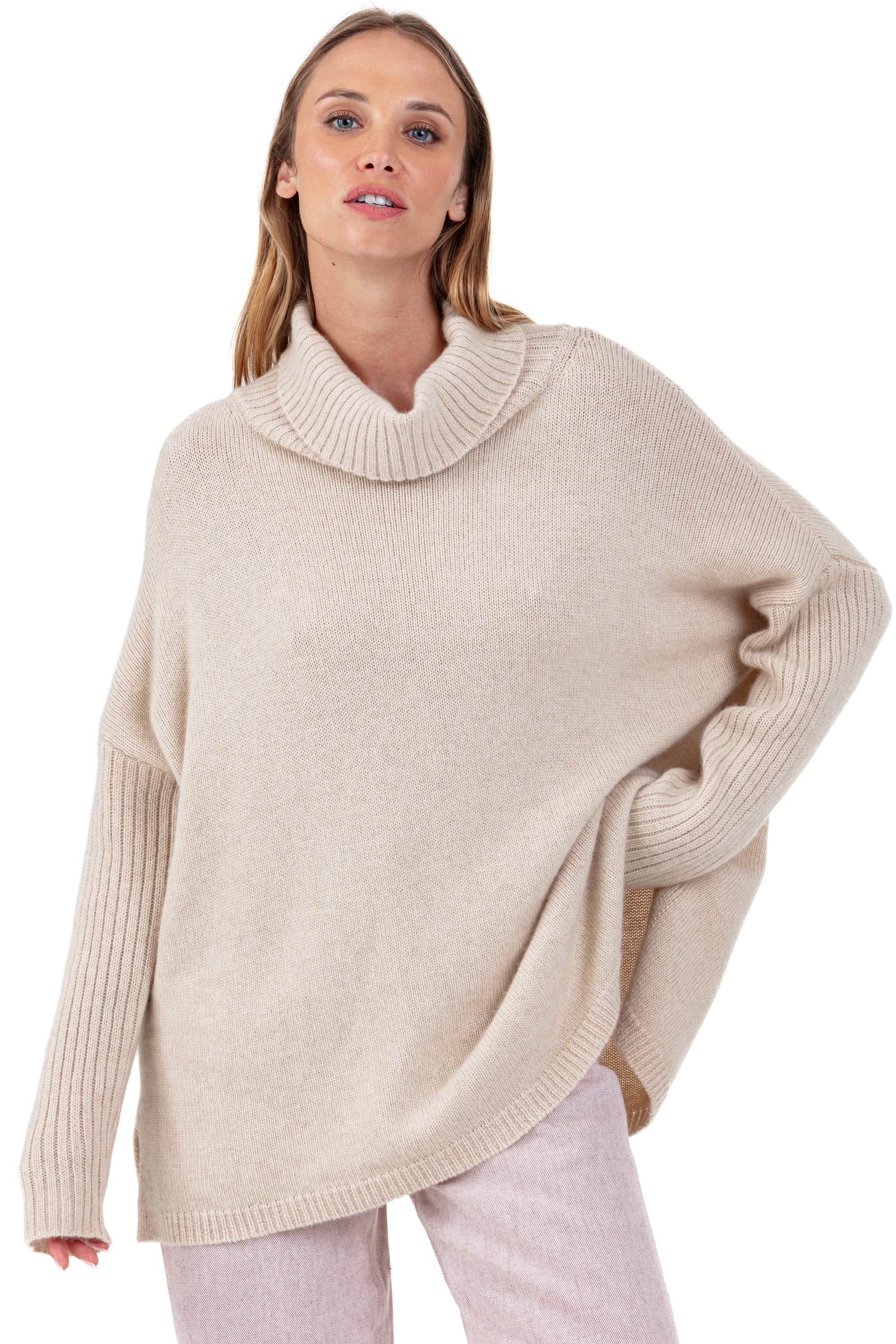 Paprikae kasjmier trui dames - natural beige - Mahogany