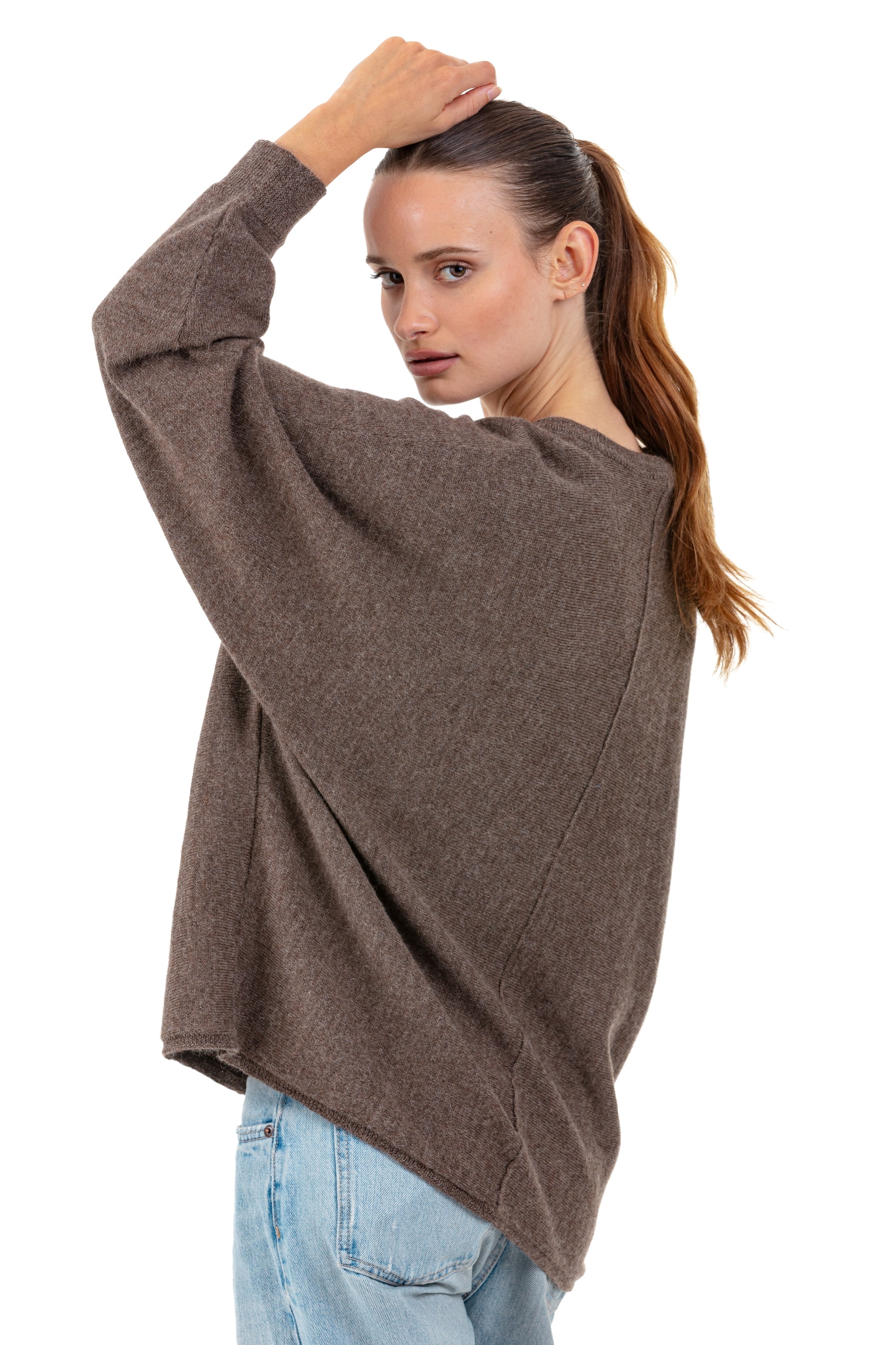 Patrizia en baby alpaga femme - Vue 2 - naturel - Mahogany