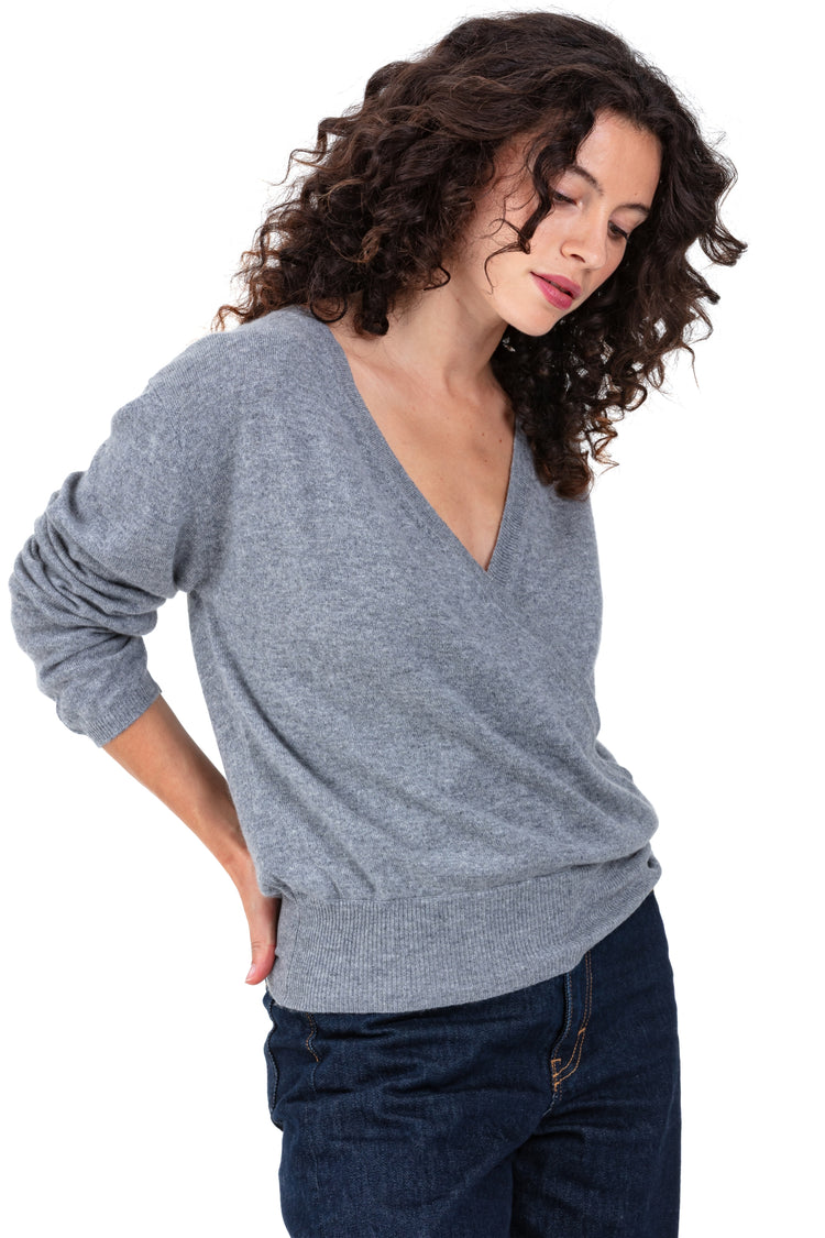 Paula in kasjmier voor dames - gemêleerd grijs - Mahogany