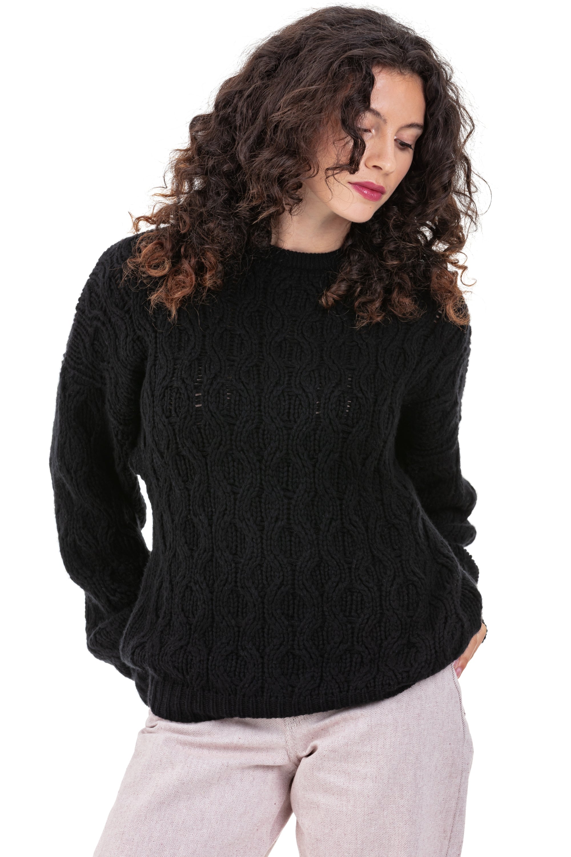 Paulette in kasjmier dames - zwart - Mahogany