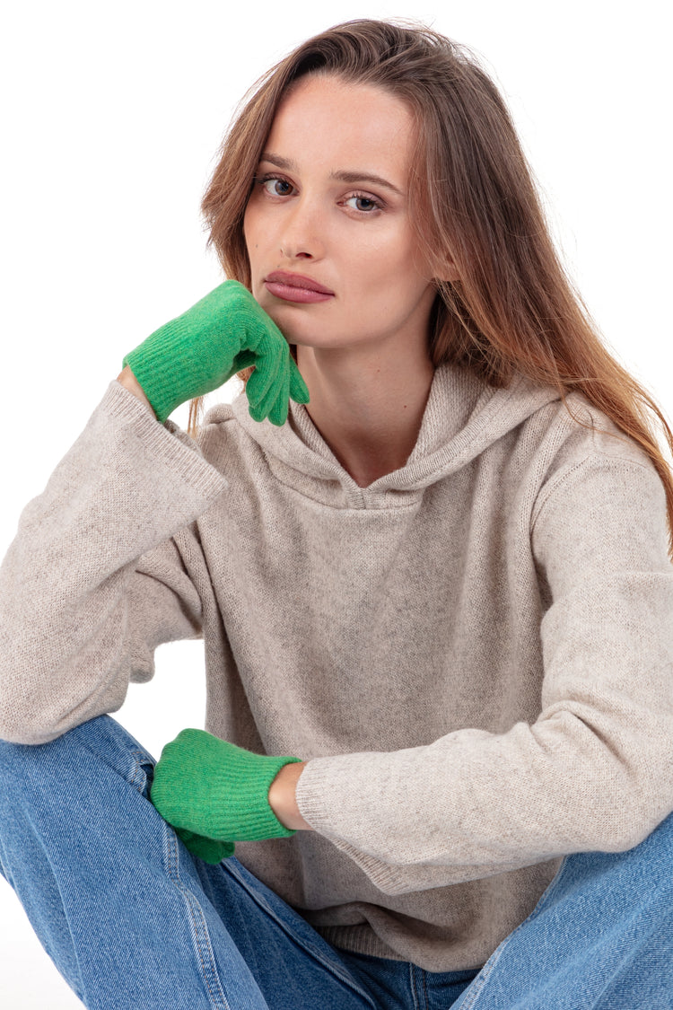 Handschoenen in kasjmier & elasthaan, 88% kasjmier / 12% elasthaan, dames, aansluitende pasvorm, normaal / 2 en 4 draden, normaal breisel, Mahogany