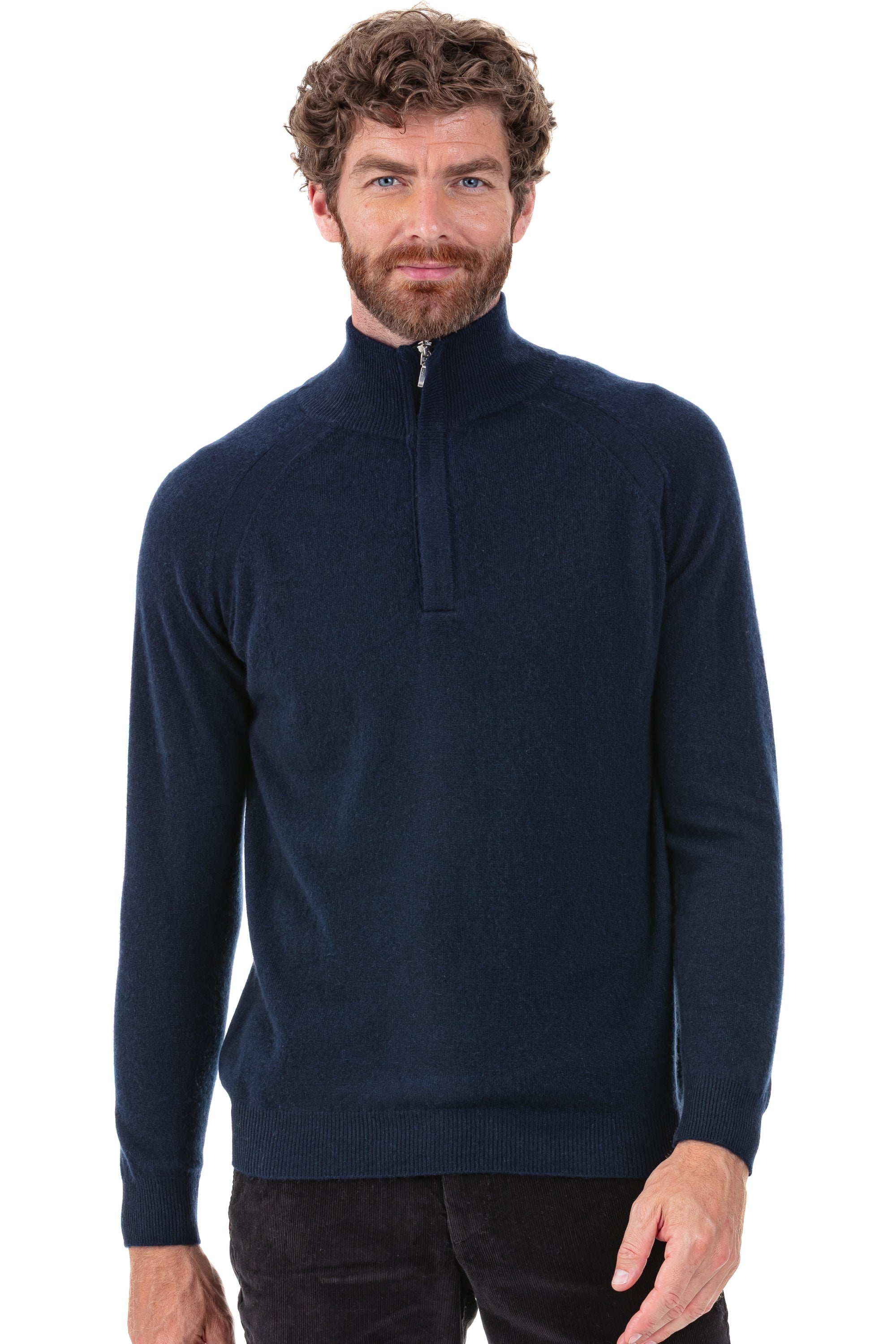 Phyleas in kasjmier heren - donkerblauw marine - Mahogany