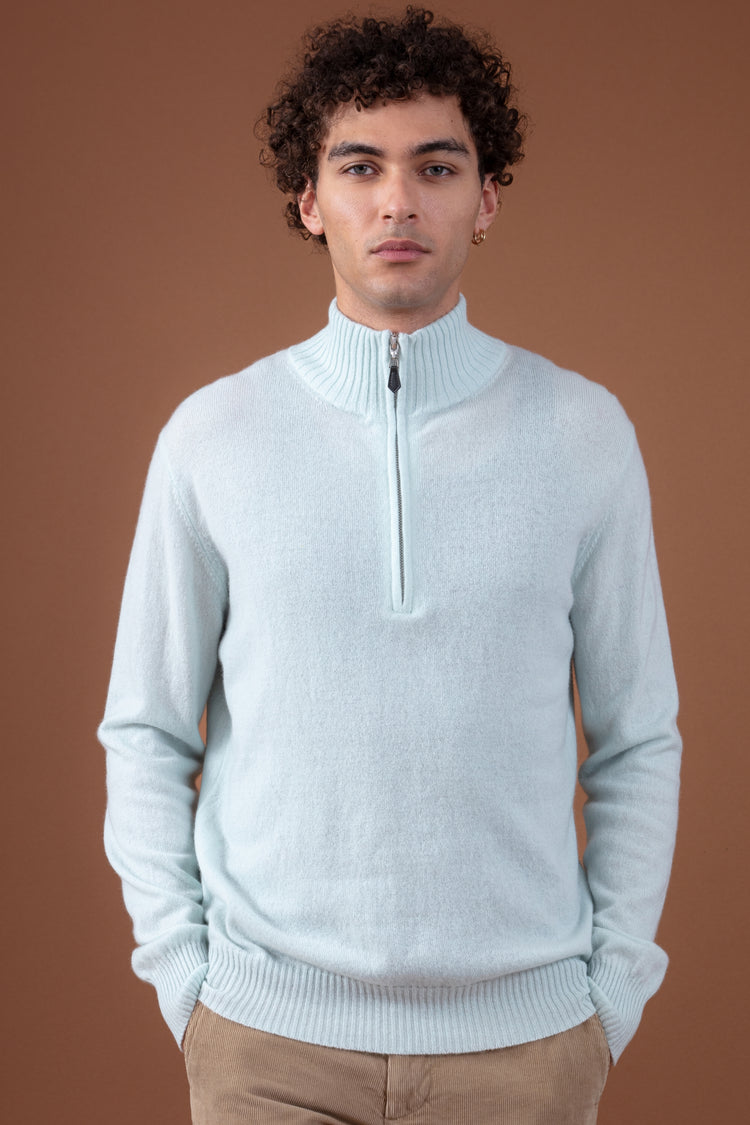Chazam in kasjmier voor heren - aqua - Mahogany